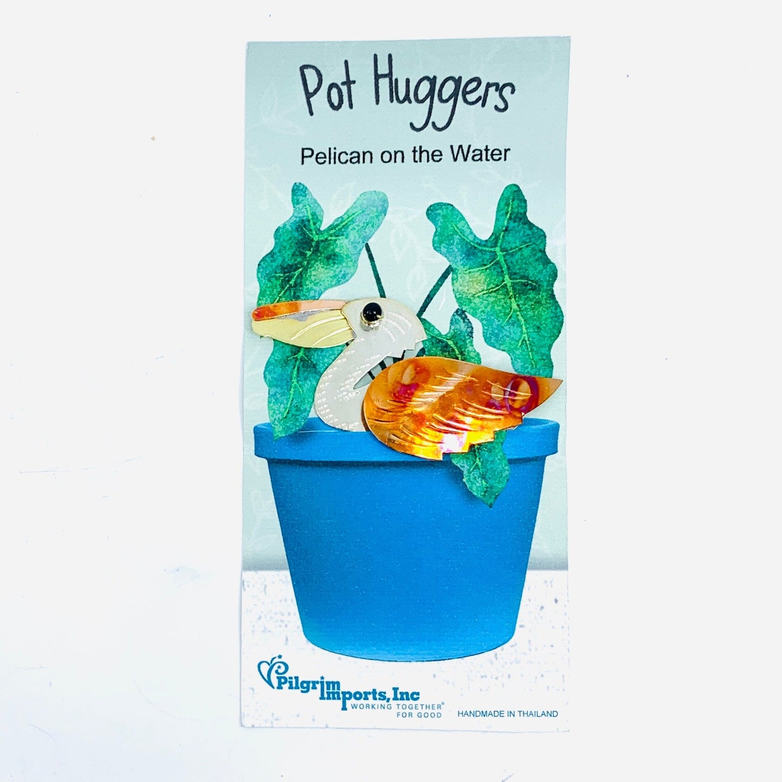 Plant Huggers 37, Pelican on Water Miniature Pilgrim Imports 
