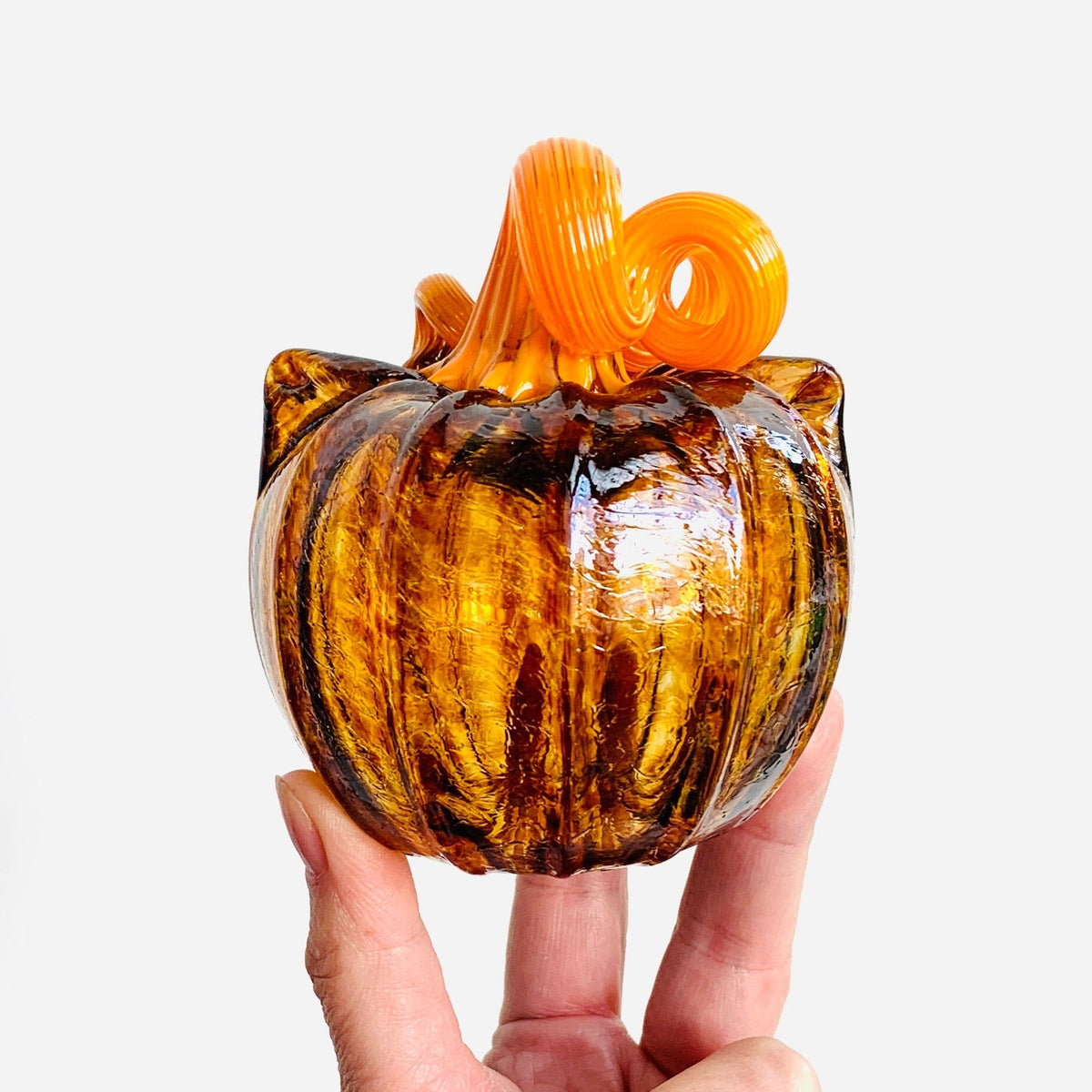 Daily Catkin 1301 Daily Pumpkin Luke Adams Glass Blowing Studio 