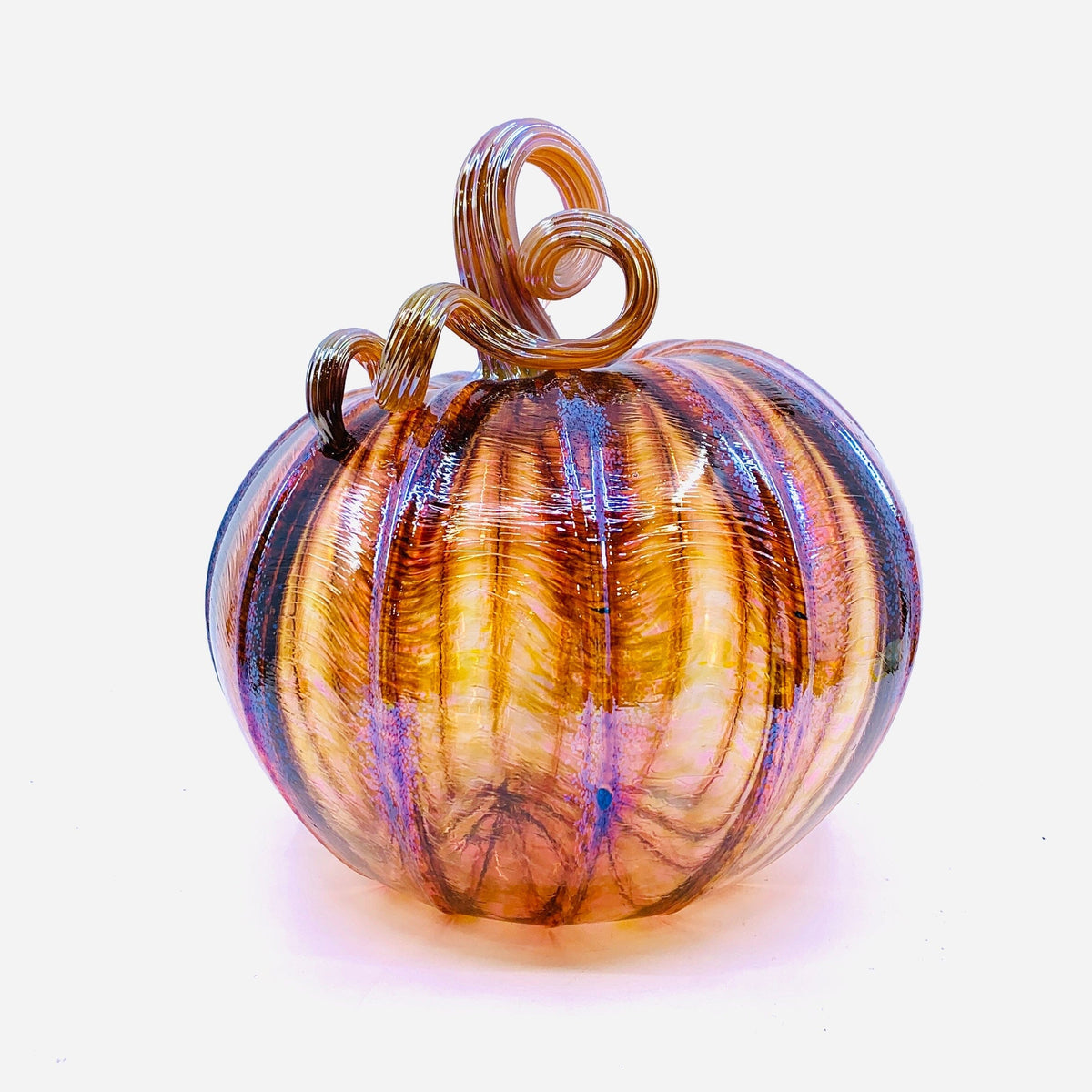 Daily Pumpkin Frosted Harvest Large Daily Pumpkin Luke Adams Glass Blowing Studio 