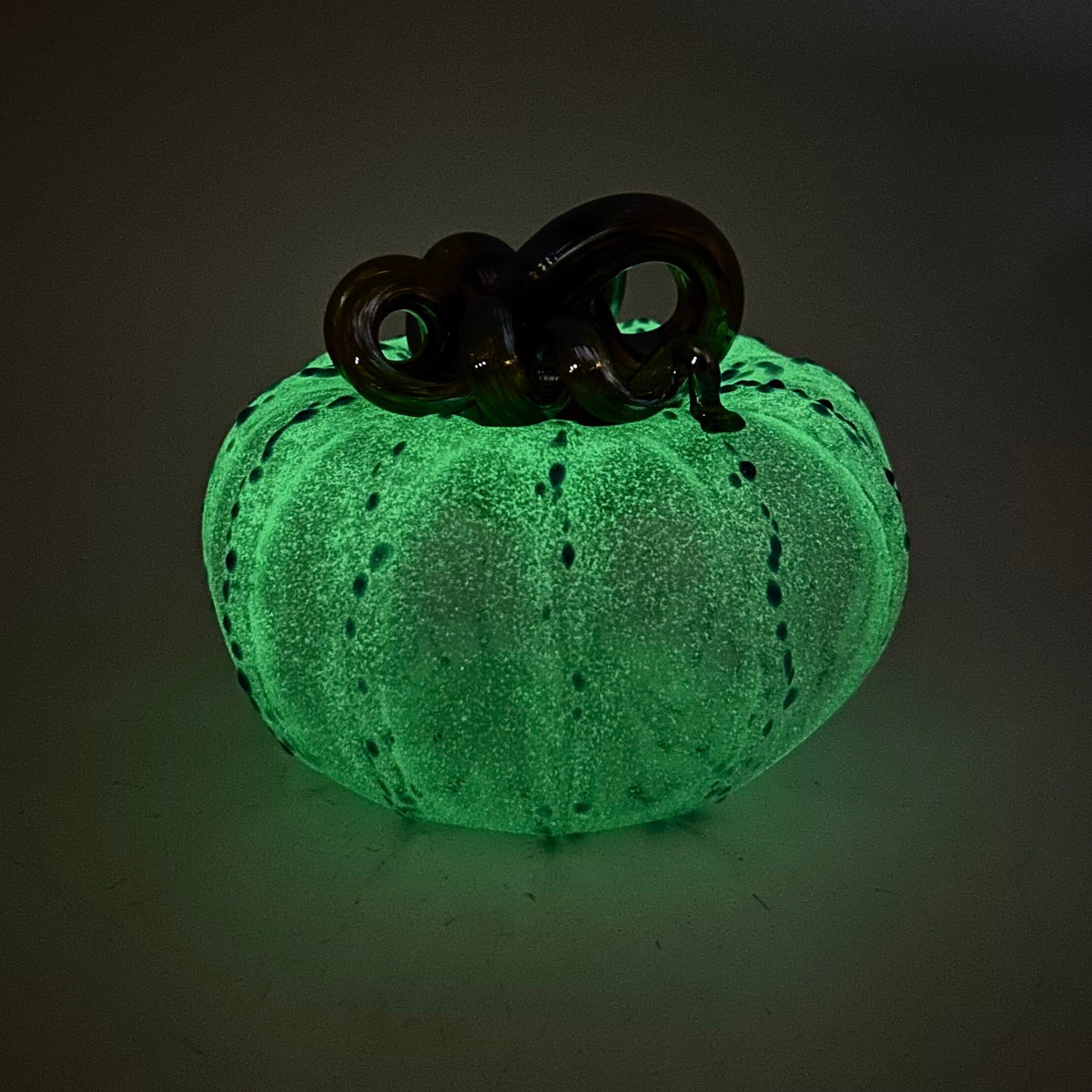 Daily Glow Pumpkin 3674 Squat Gabby Luke Adams Glass Blowing Studio 