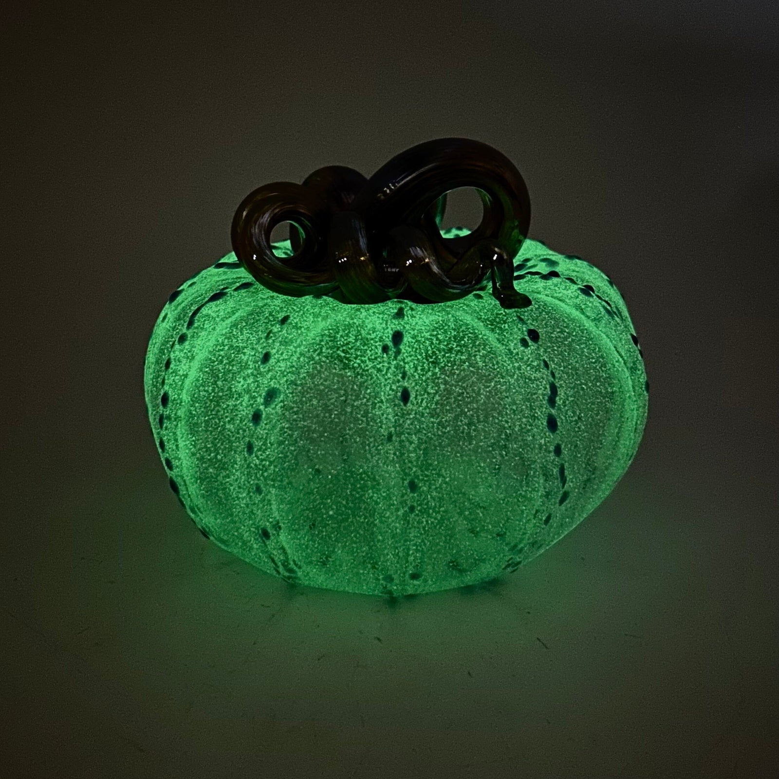 Daily Glow Pumpkin 3674 Squat Gabby Luke Adams Glass Blowing Studio 