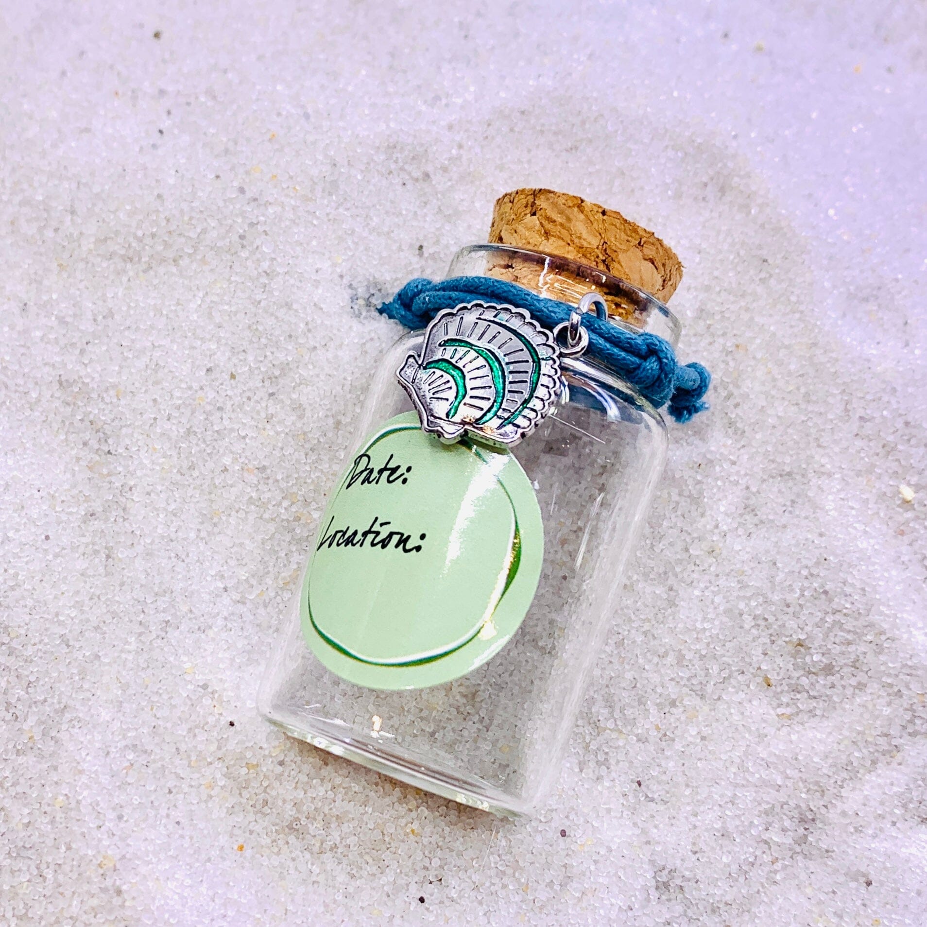 Keepsake Sand Jar and Bracelet, Seashell Jewelry GANZ 