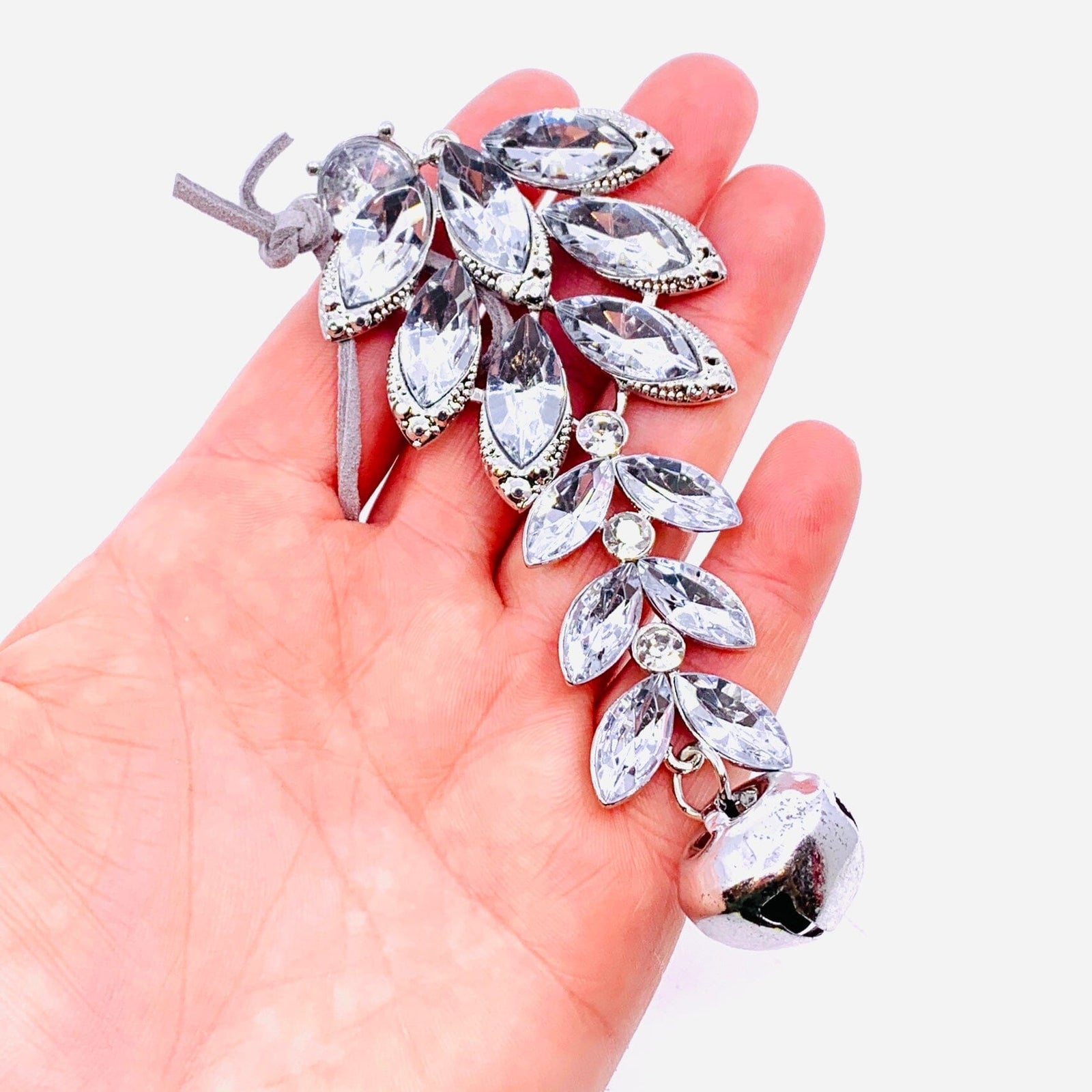 Crystal Feather Bell Ornament Oak Street 