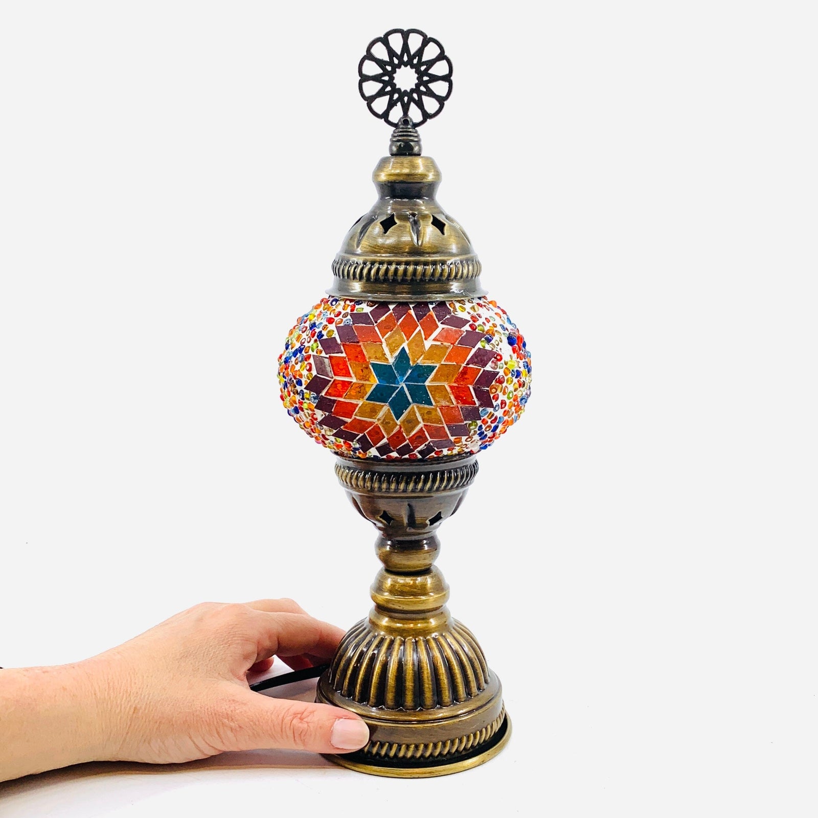 Turkish Mosaic Lamp, 22 Decor Natto USA 