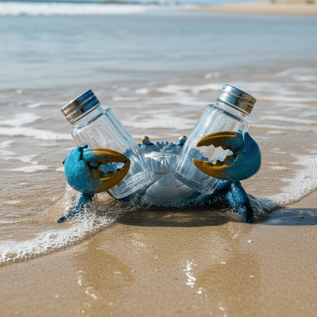 Blue Crab Salt and Pepper Shaker Chesapeake Bay 