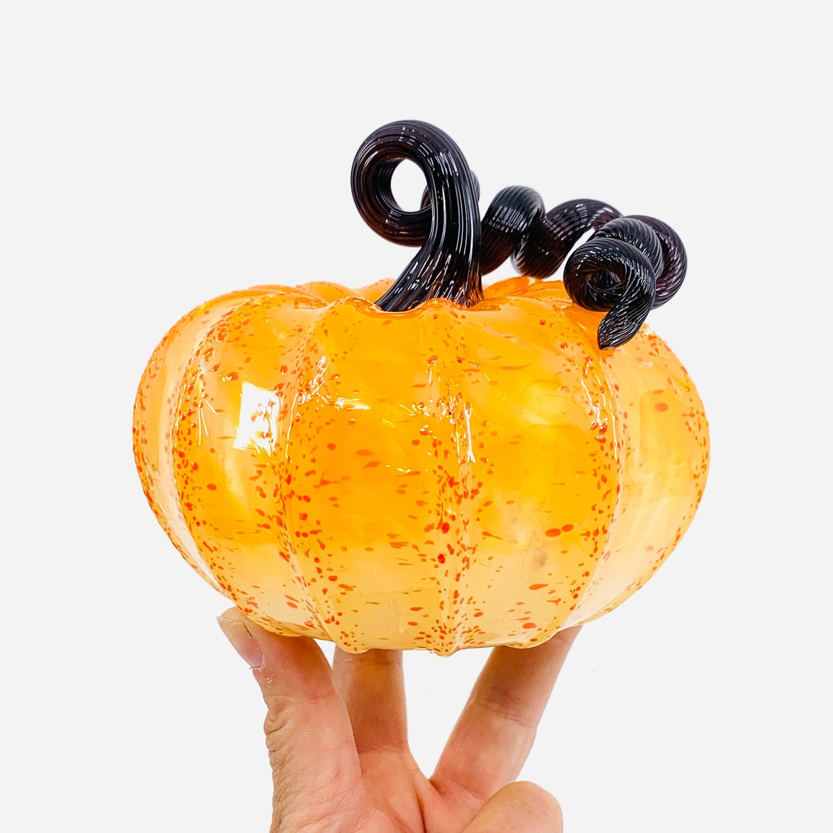 Daily Pumpkin 1174 Squat Gabby Luke Adams Glass Blowing Studio 