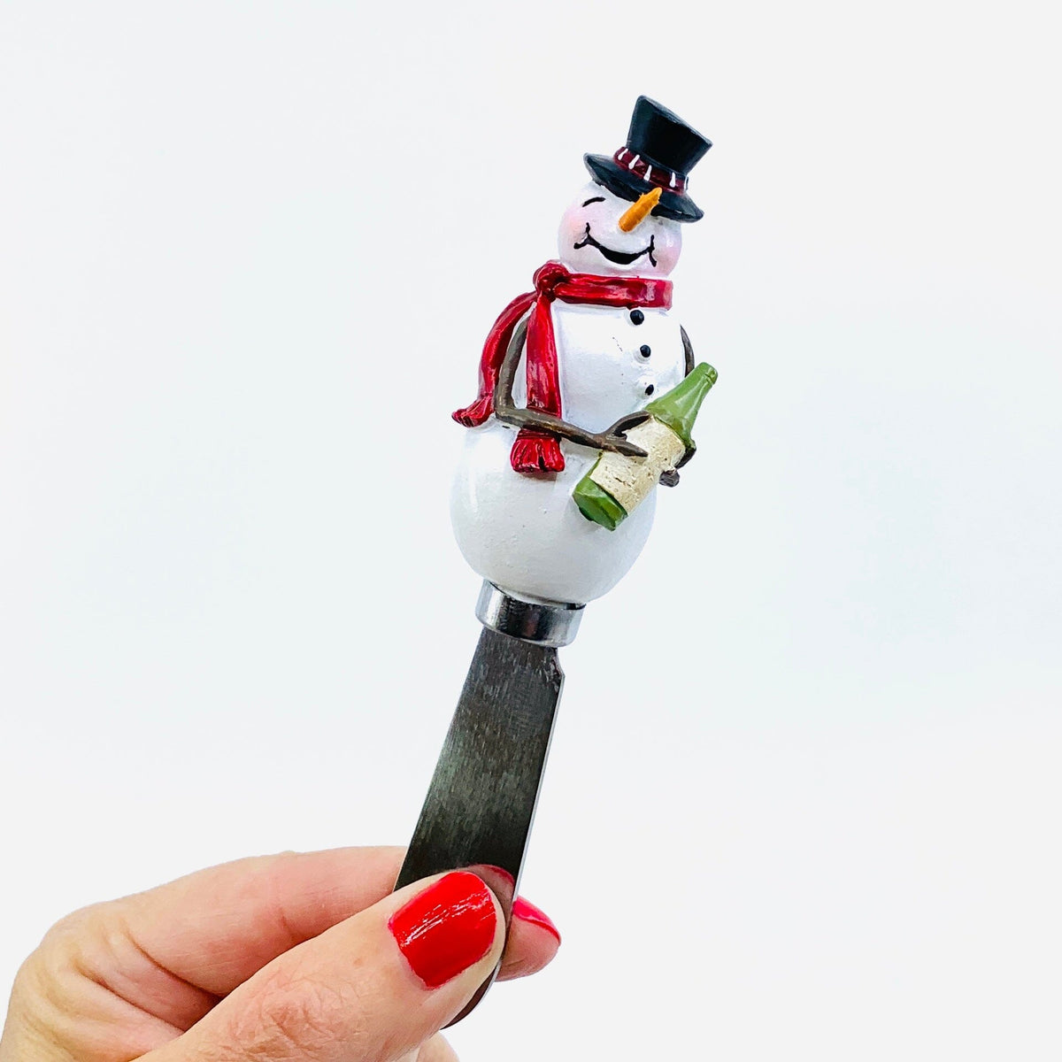 Tipsy Snowman Spreader, Merlot Decor GANZ 