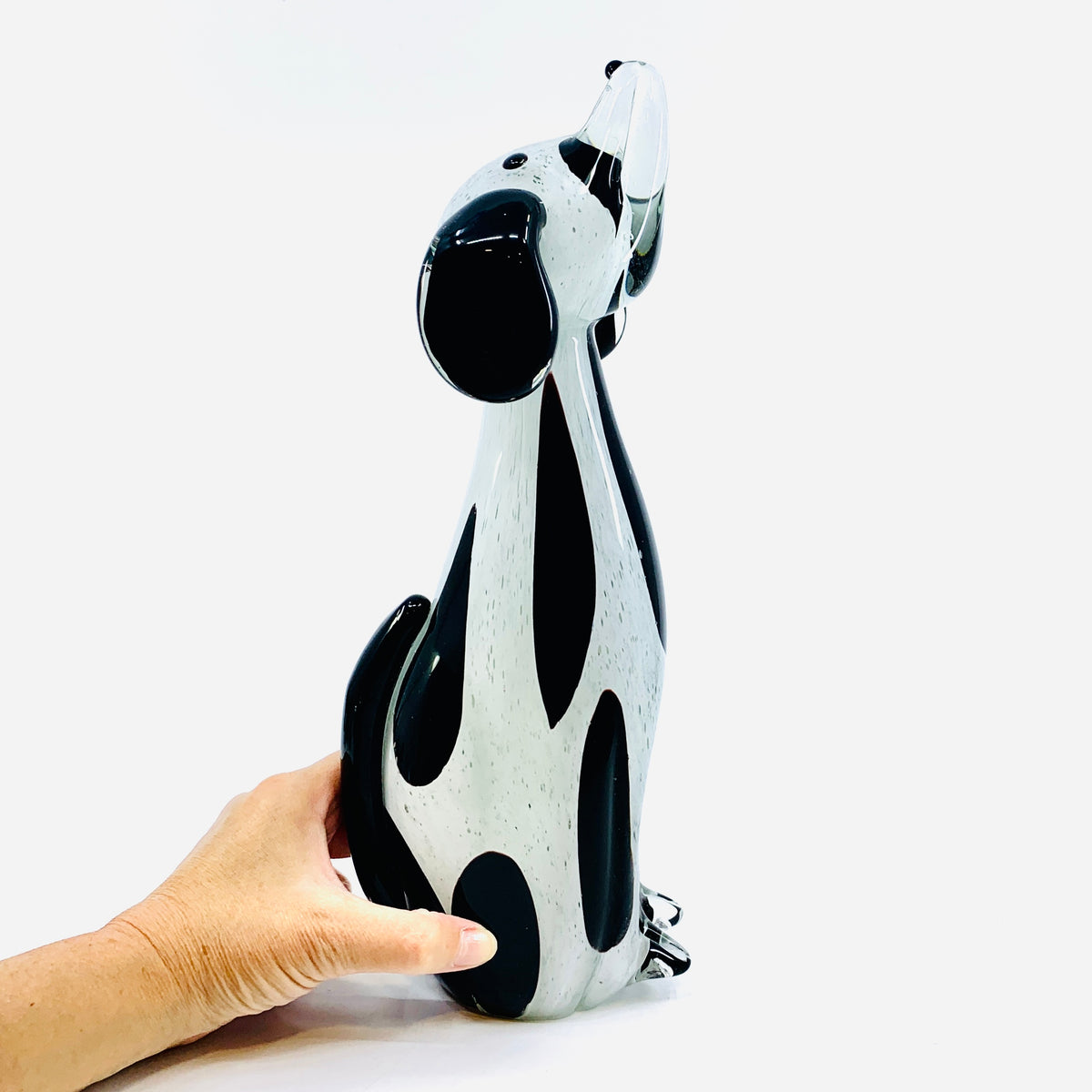Glass Dalmatian Statue