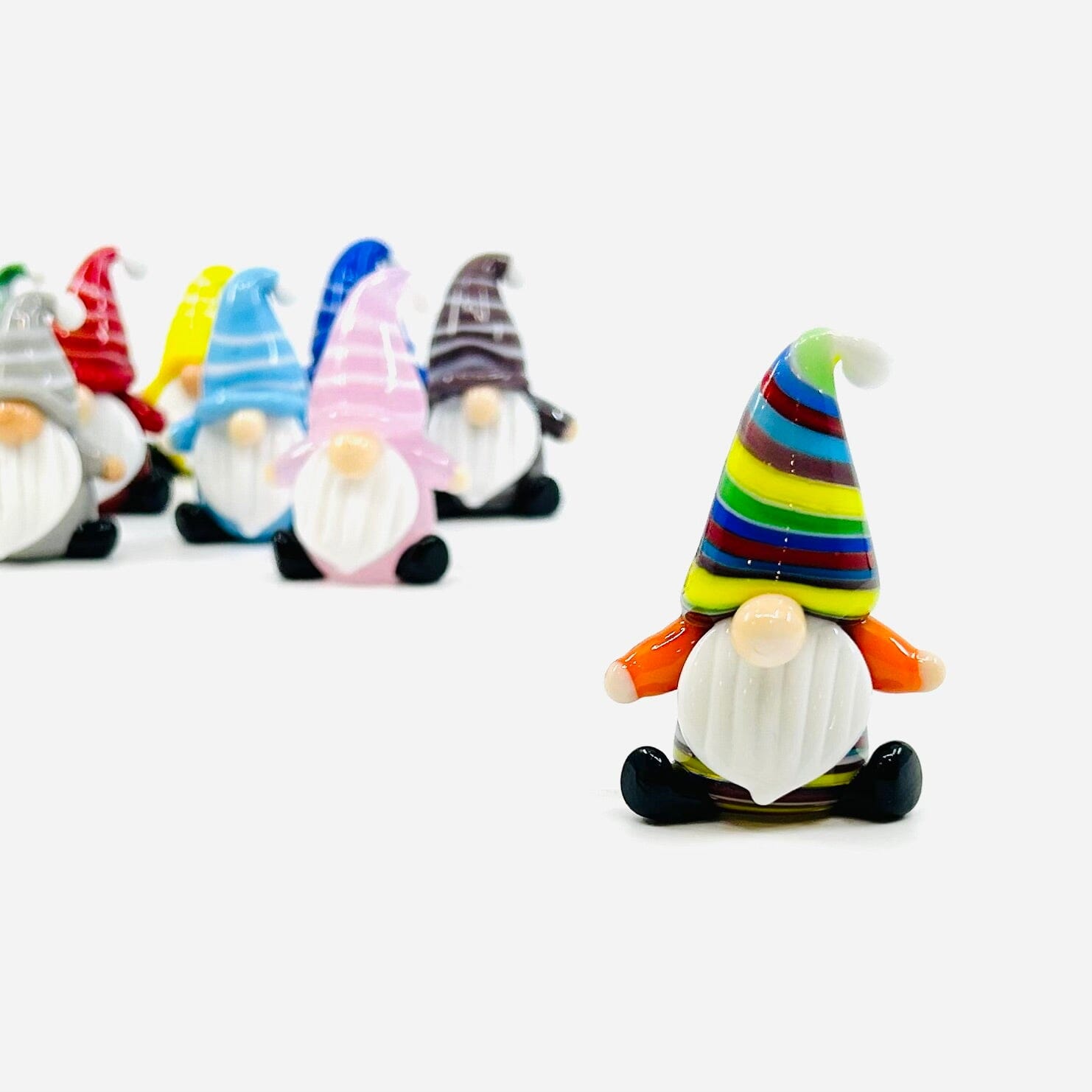 Everyday Little Glass Gnomes, Rainbow Miniature Alex 