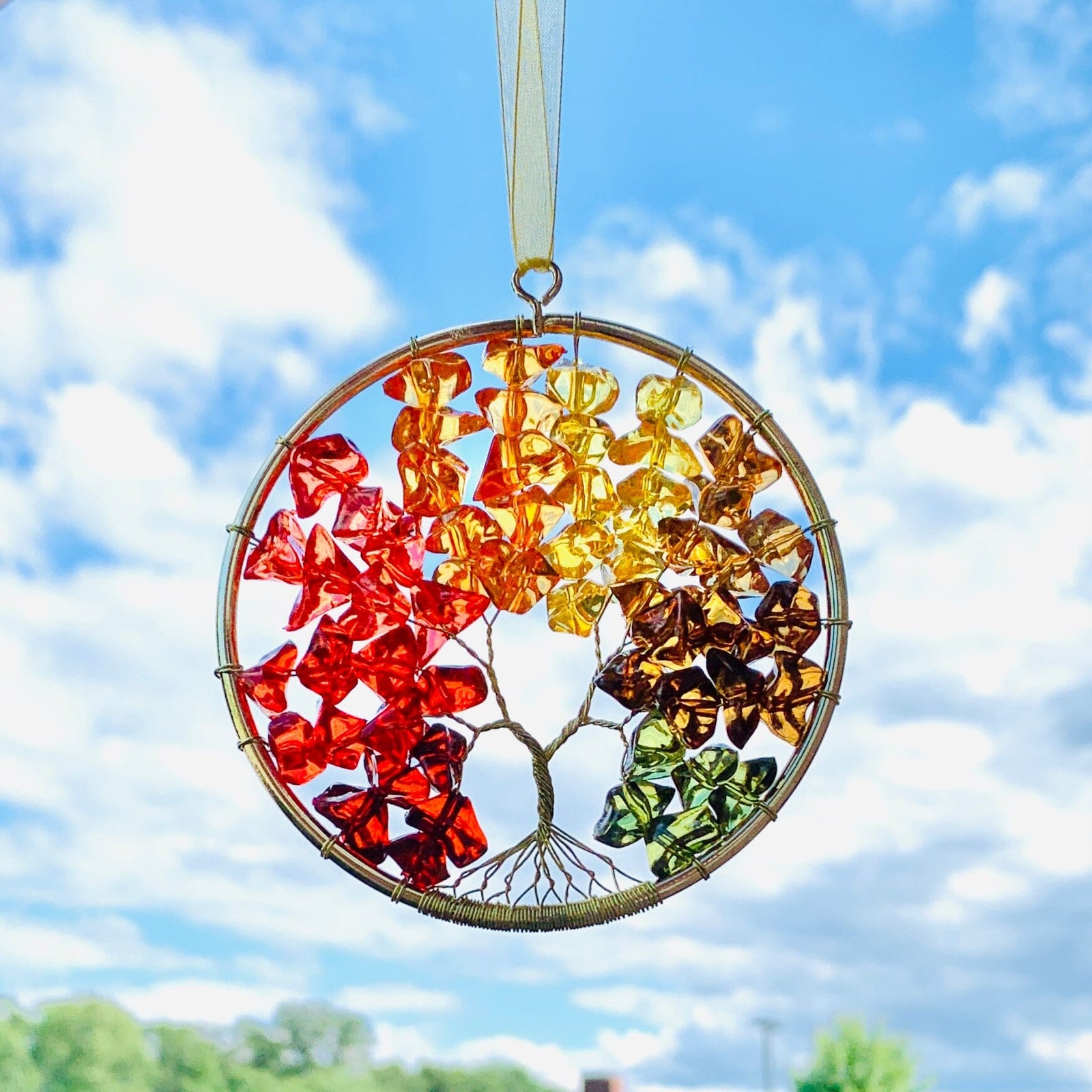 Fall Crystal Tree Ornament Ornament GANZ 