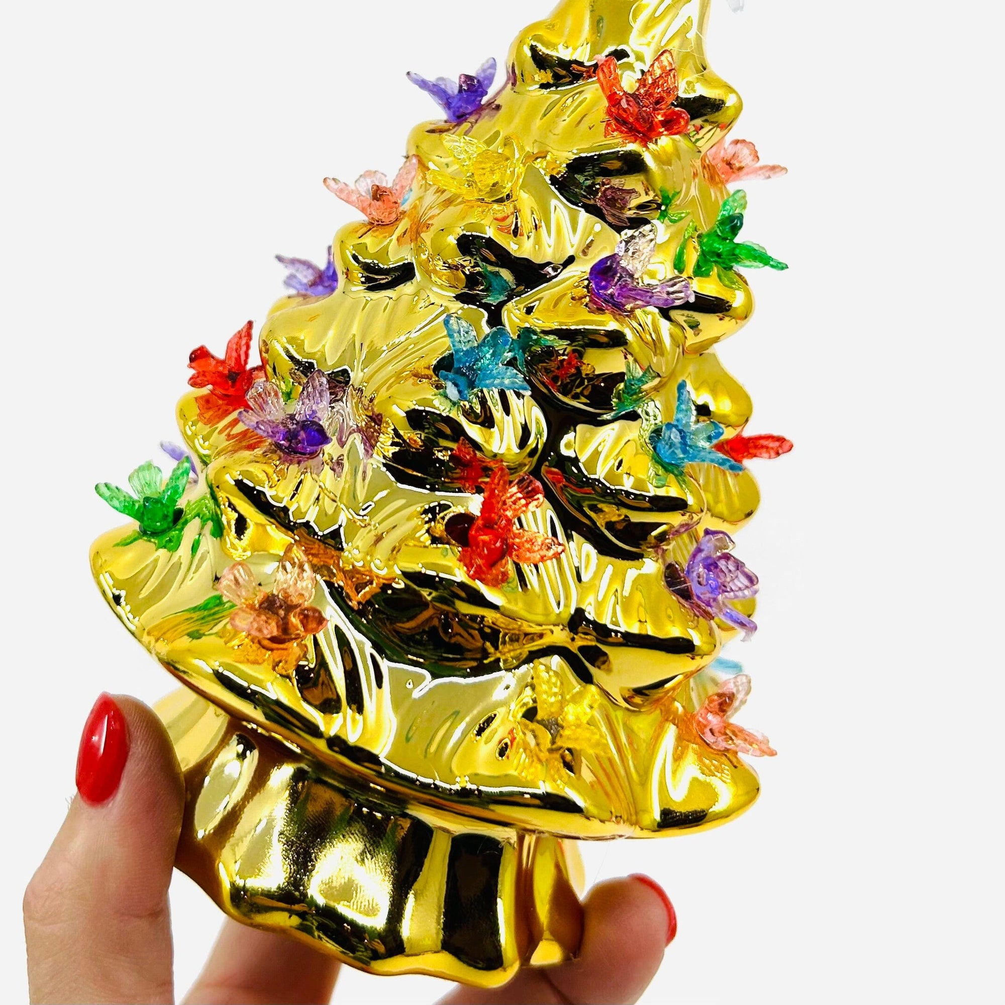 Bird Lite-Up Gold Tree - 7 One Hundred 80 Degrees 