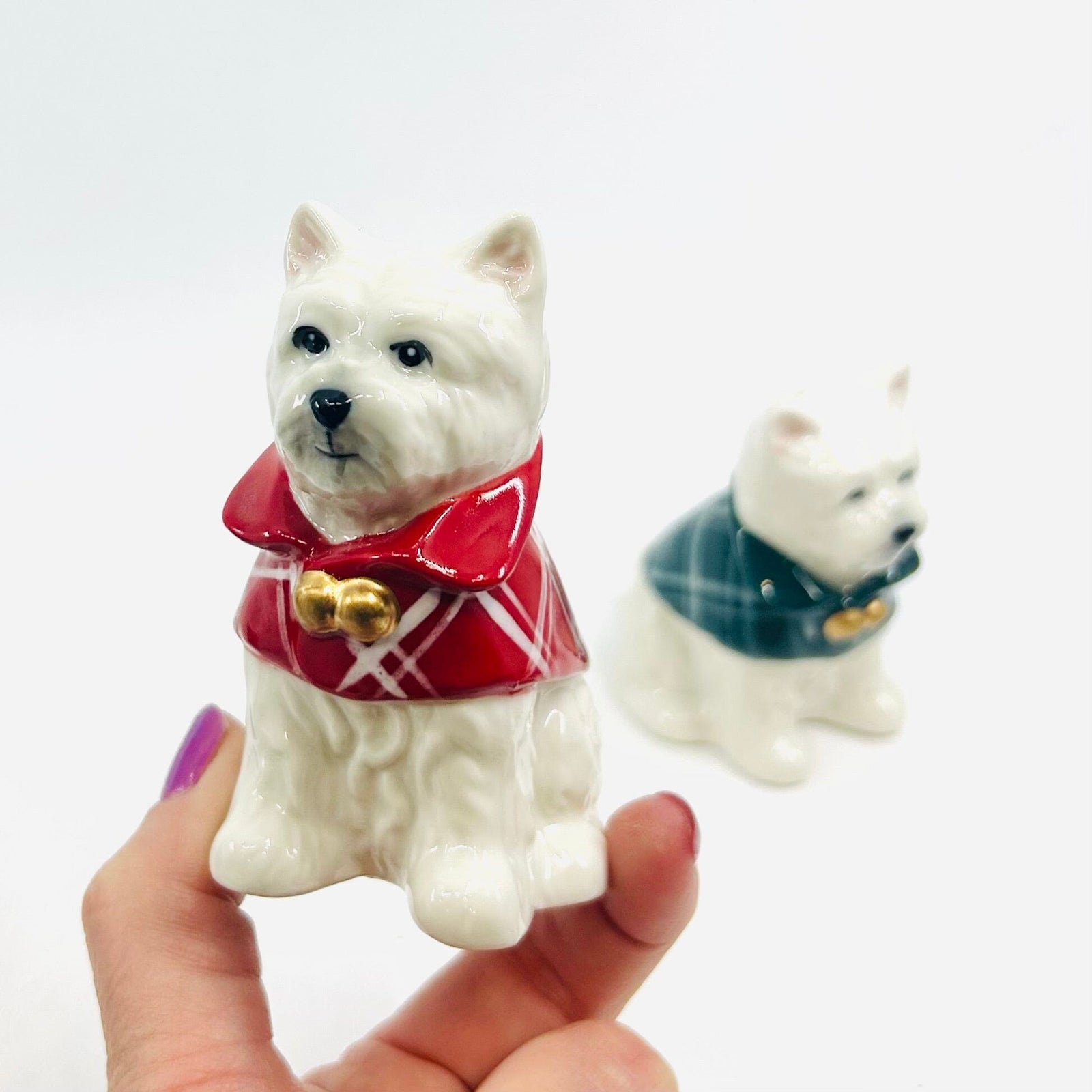 Christmas Westie Salt and Pepper Shakers COSMOS 