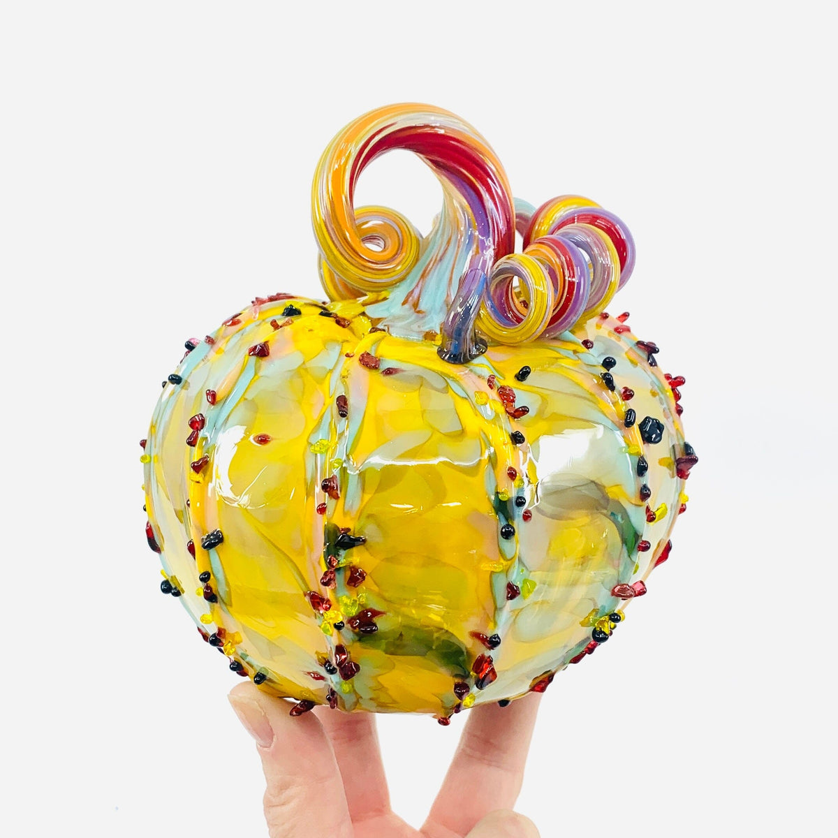 Daily Pumpkin 3258 Squat Gabby Luke Adams Glass Blowing Studio 