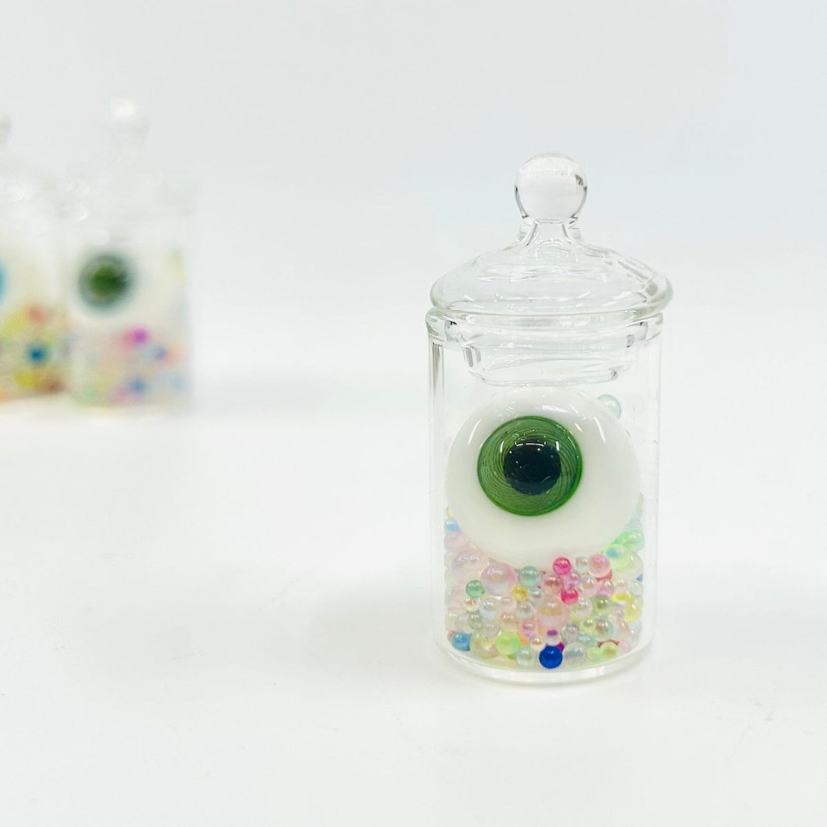 Spooky Potion Glass Eye Jars Miniature - 