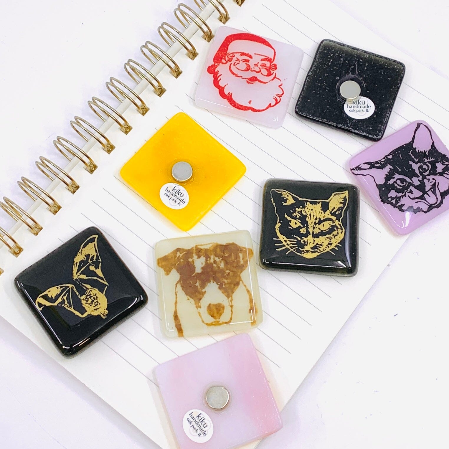 Nostalgic Glass Magnet, Santa KiKu 