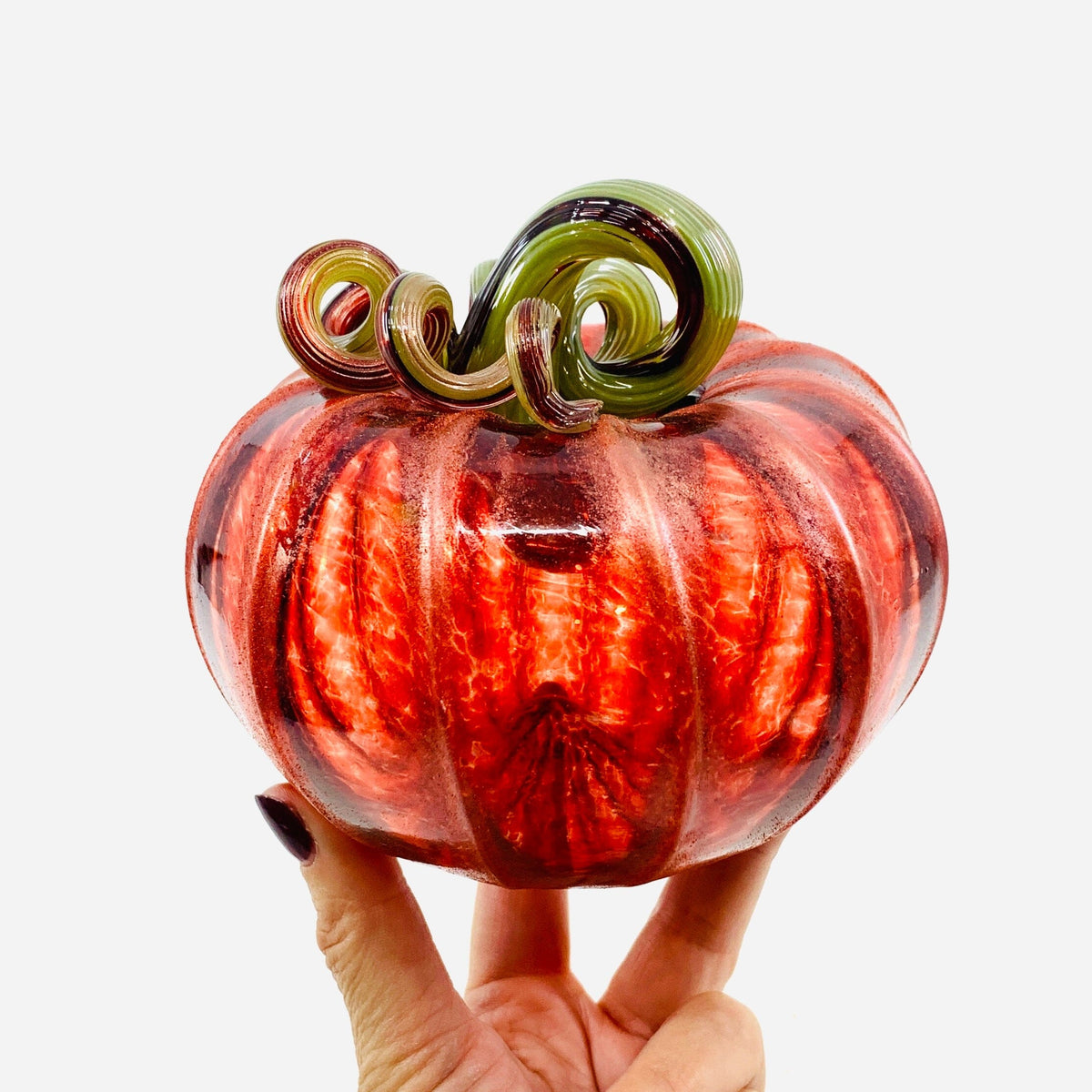 Daily Pumpkin 86 Fall Shimmer Squat Gabby Luke Adams Glass Blowing Studio 