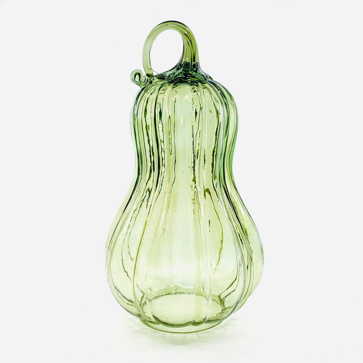 Glass Gourd Dome - Indigo India House Brass 