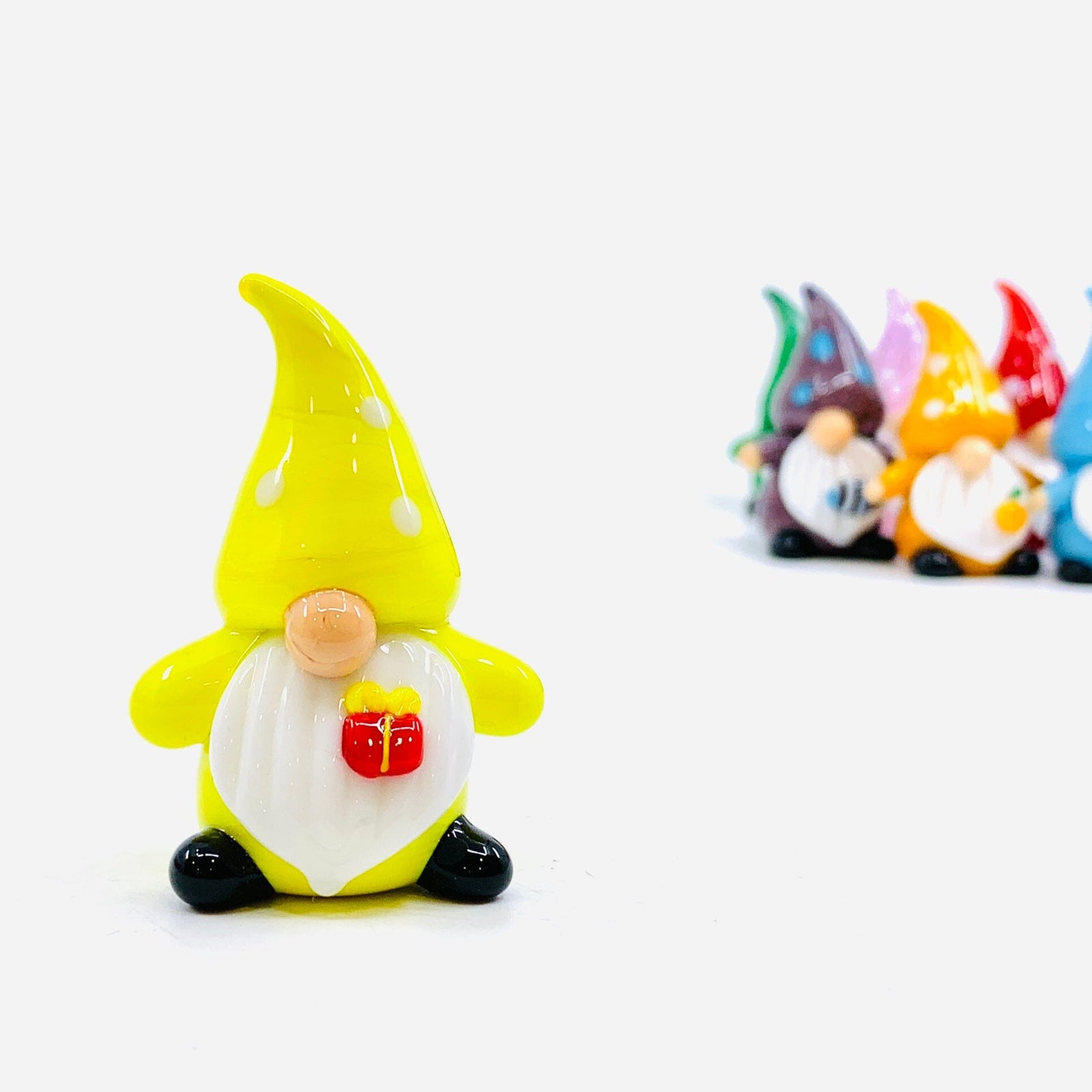 Glass Birthday Gnome Miniature Alex 