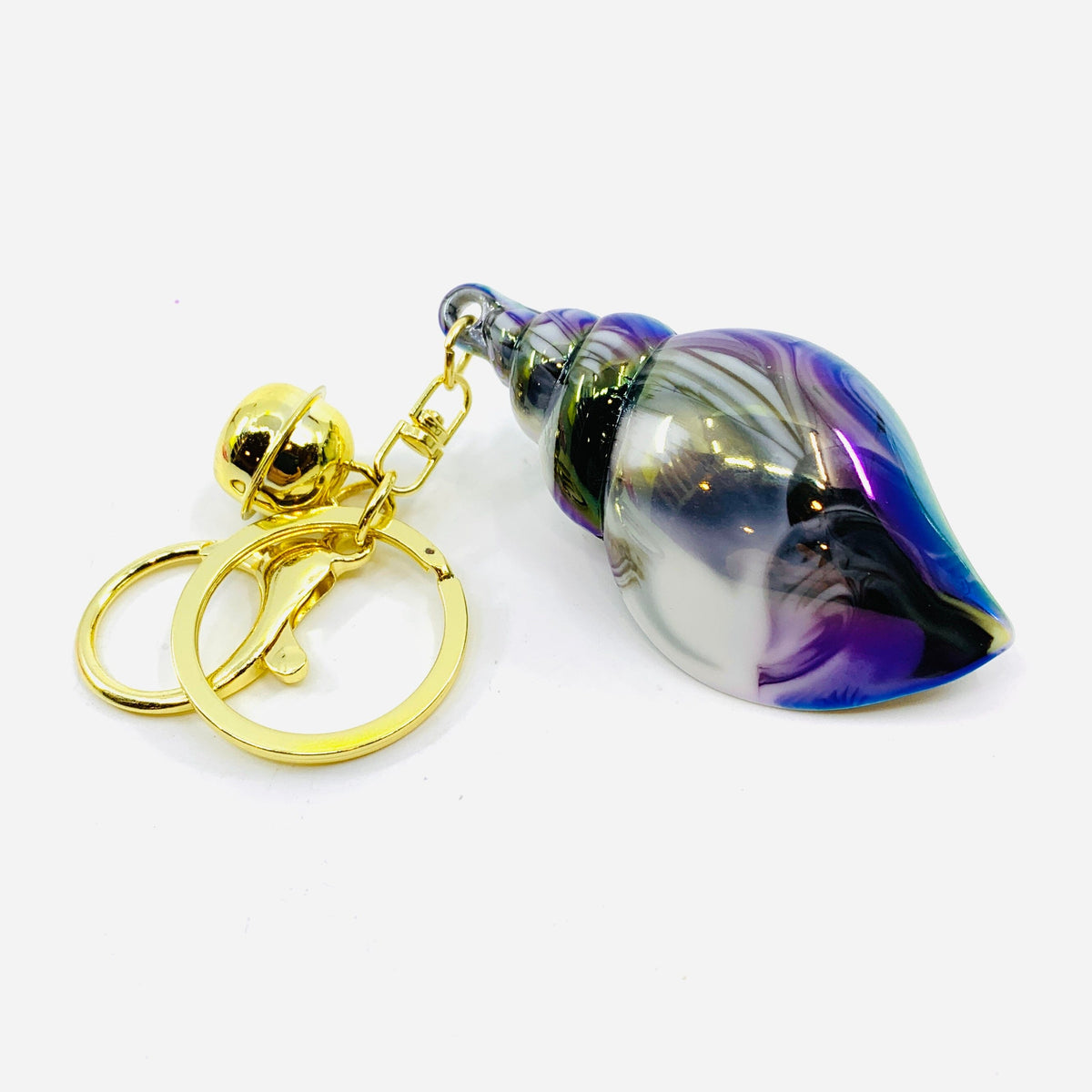 Iridescent Shell Keychains Accessory Alex 