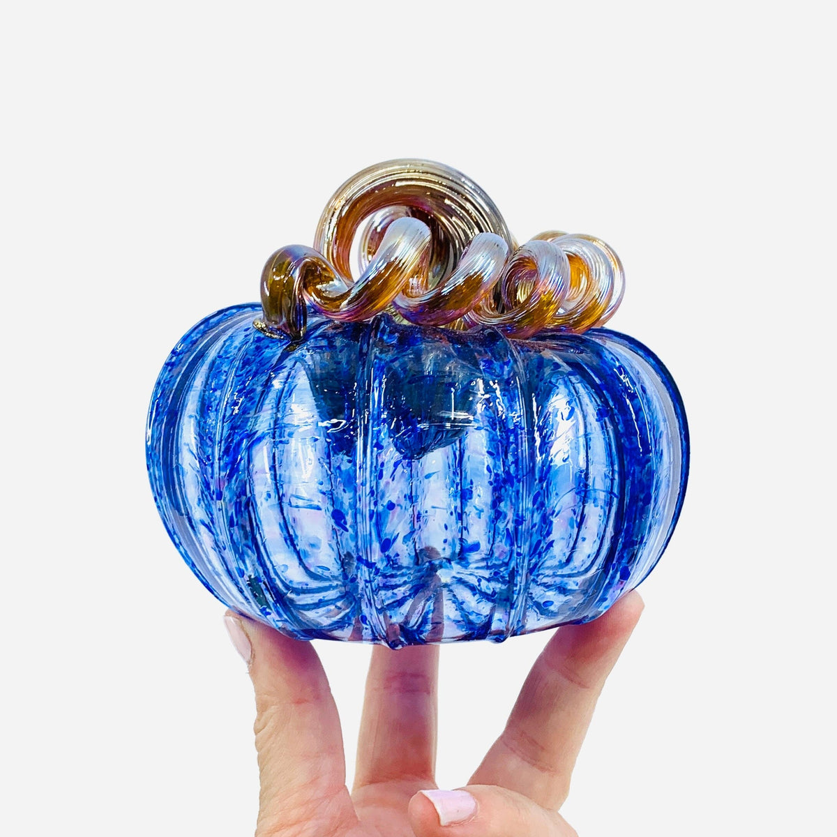 Daily Pumpkin 859 “Oops” Squat Gabby Luke Adams Glass Blowing Studio 