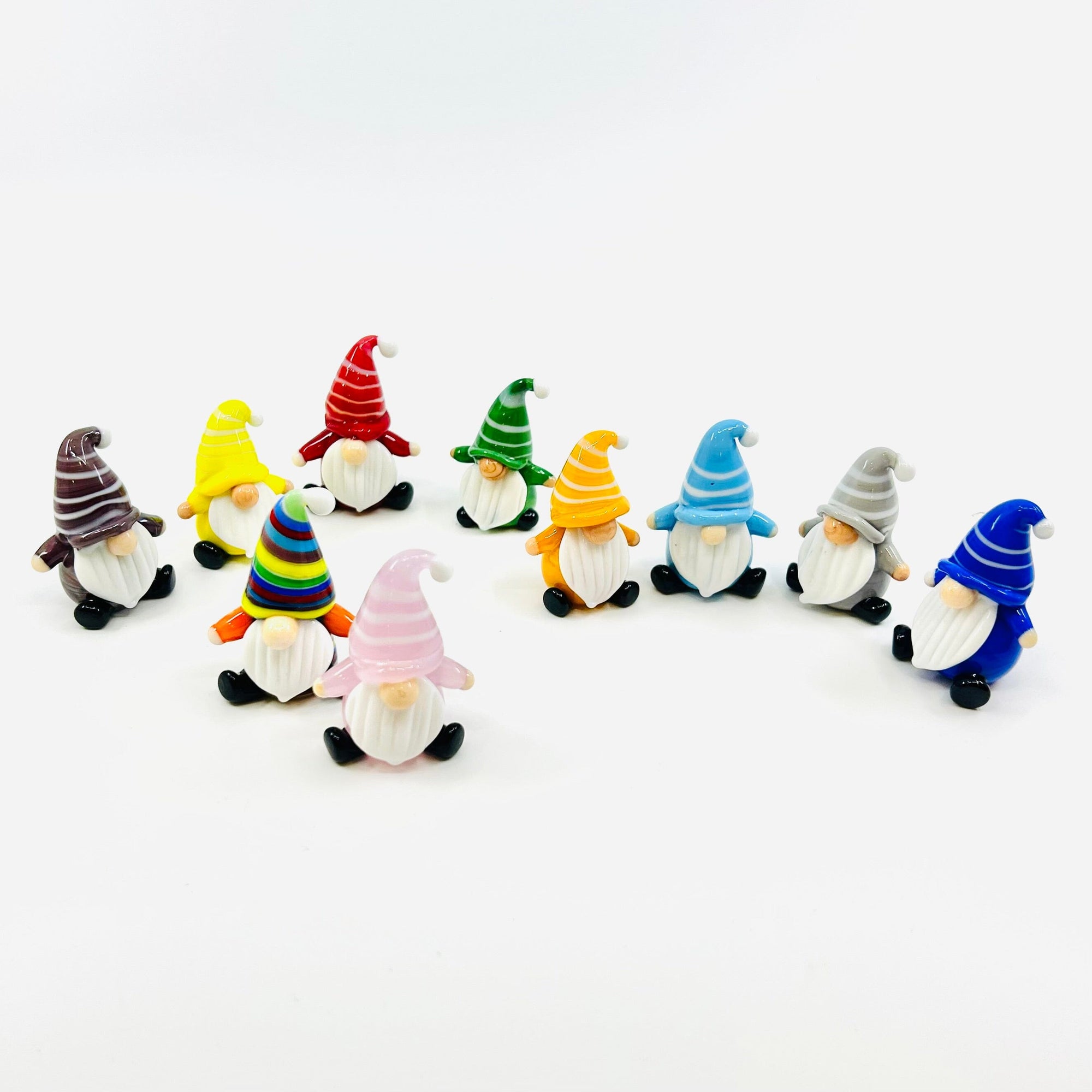 Everyday Little Glass Gnomes, Pink Miniature Alex 