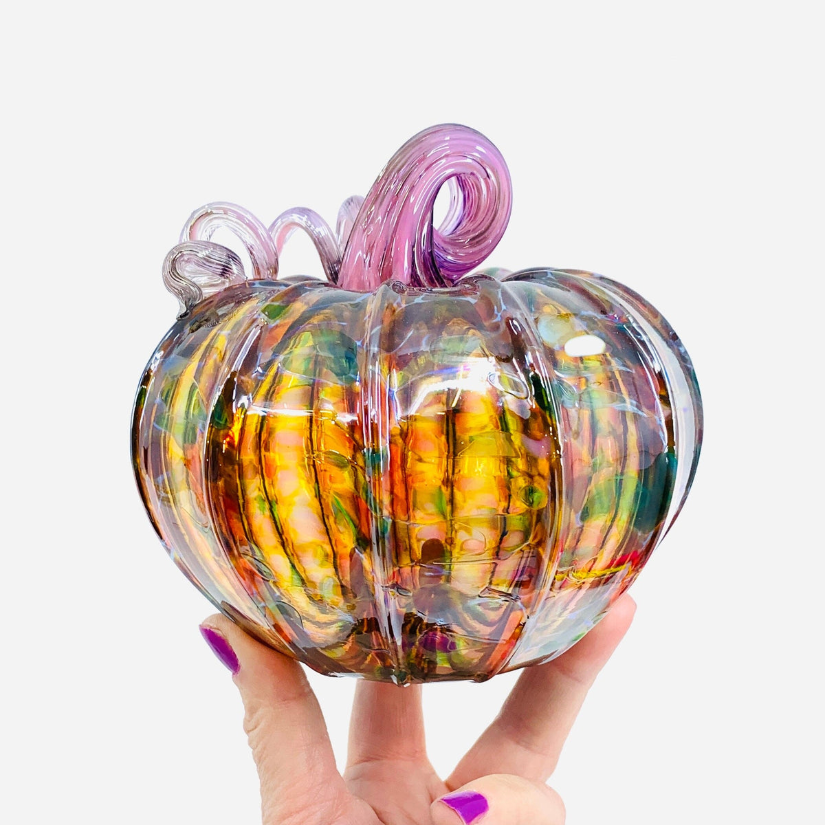 Daily Pumpkin 3063 Squat Gabby Luke Adams Glass Blowing Studio 