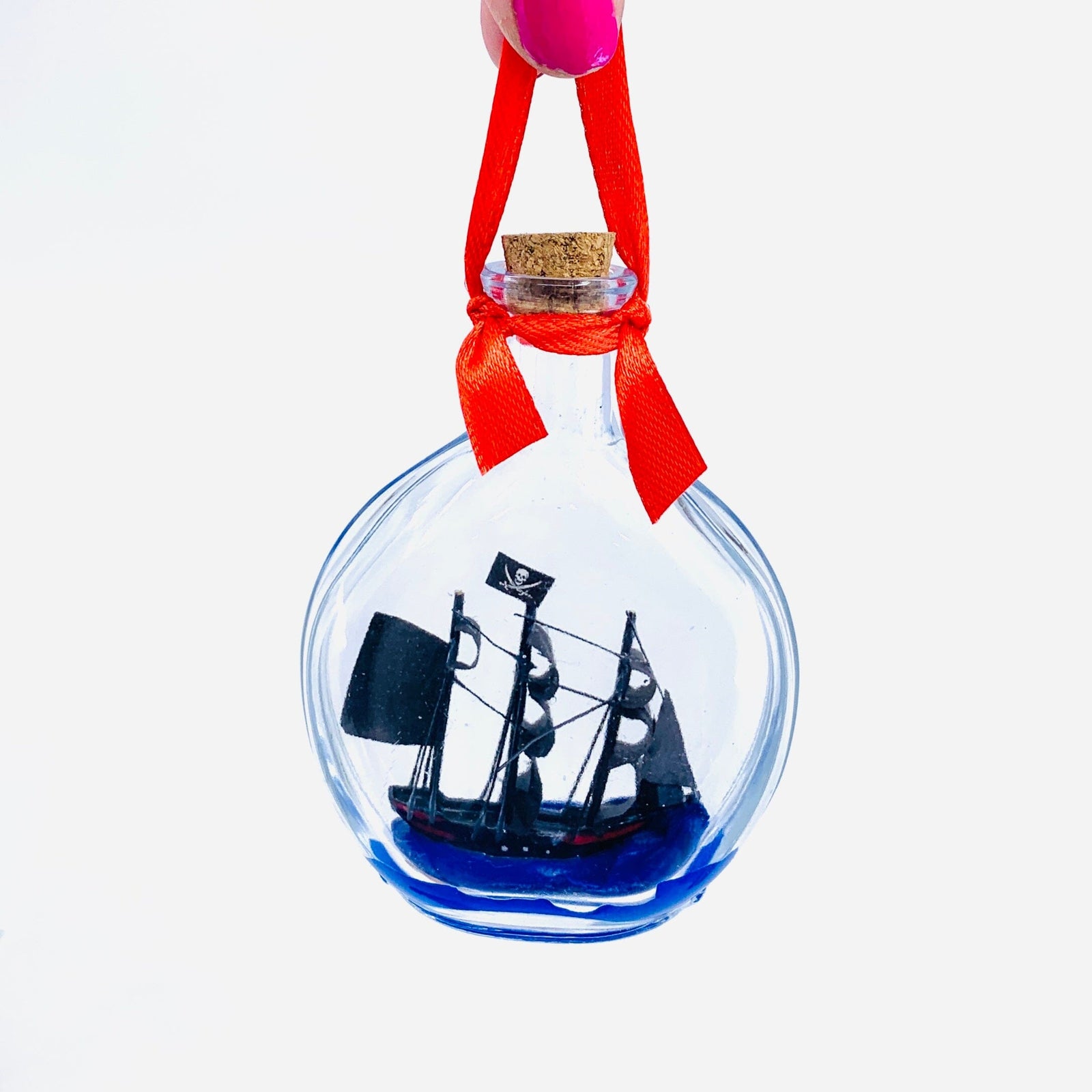 Pirate Ship in a Bottle Ornament Chesapeake Bay 