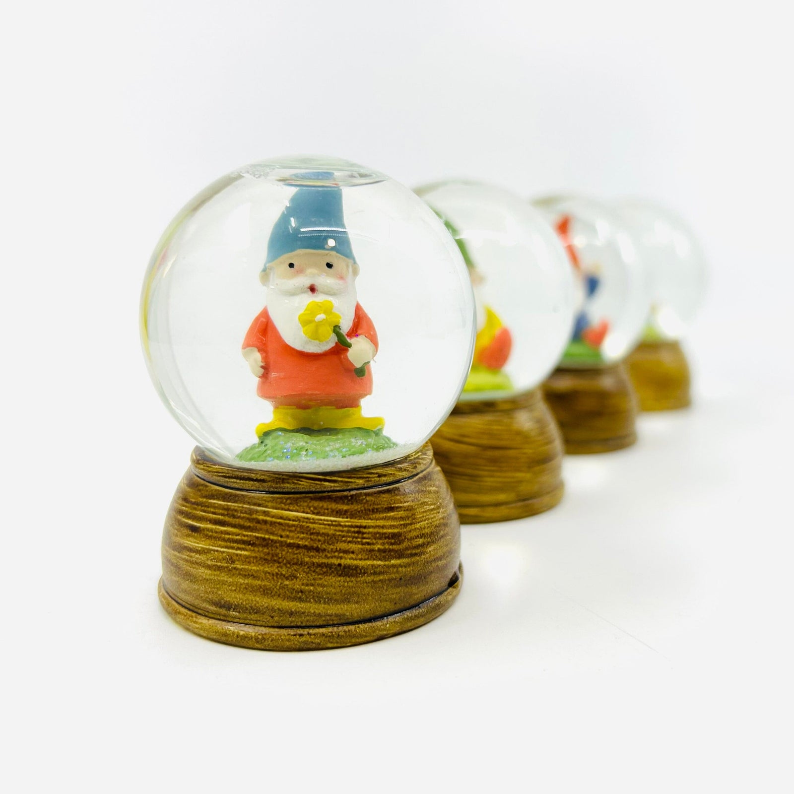 Spring Gnome Snow globe, Blue Ornament One Hundred 80 Degrees 