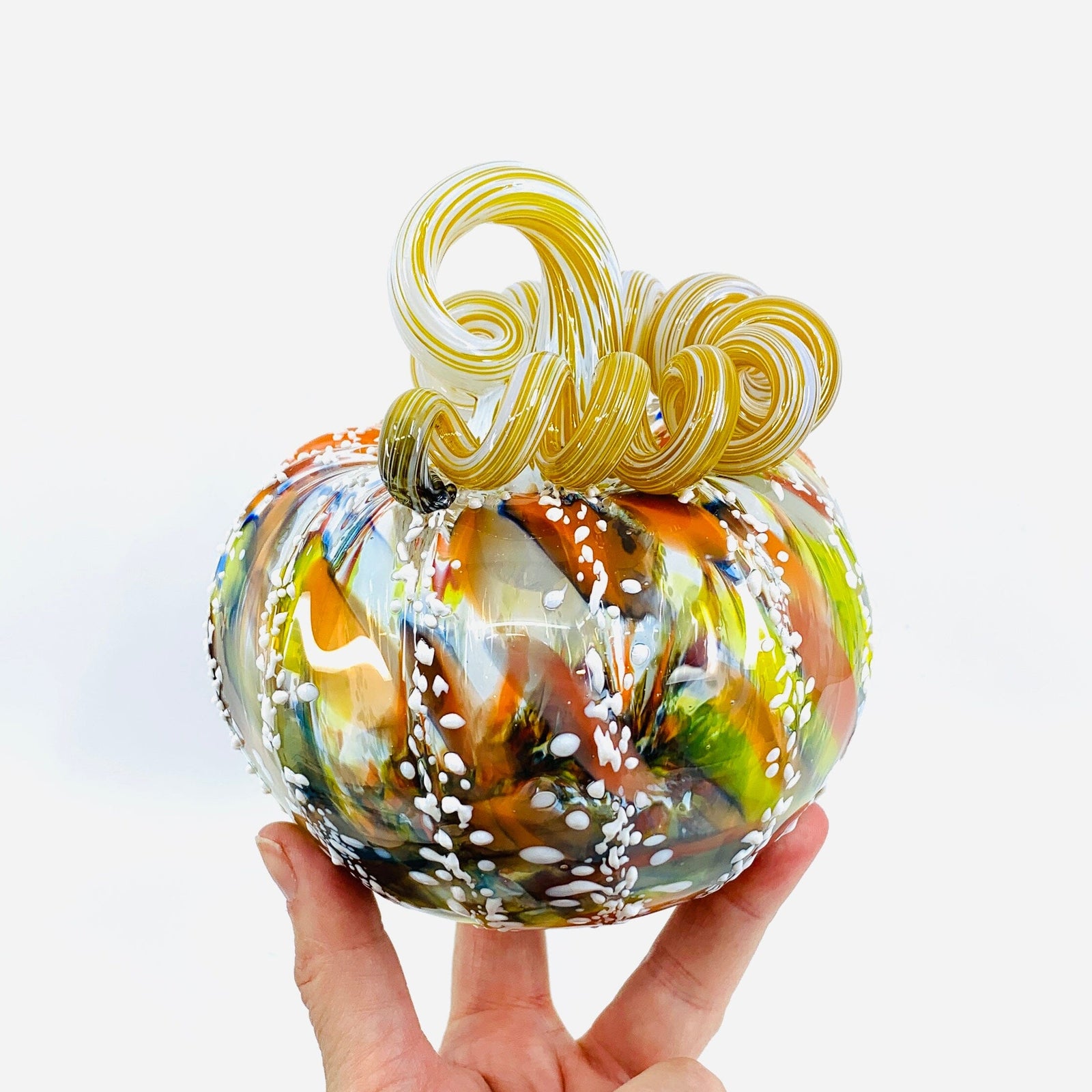 Daily Pumpkin 955 Squat Gabby Luke Adams Glass Blowing Studio 