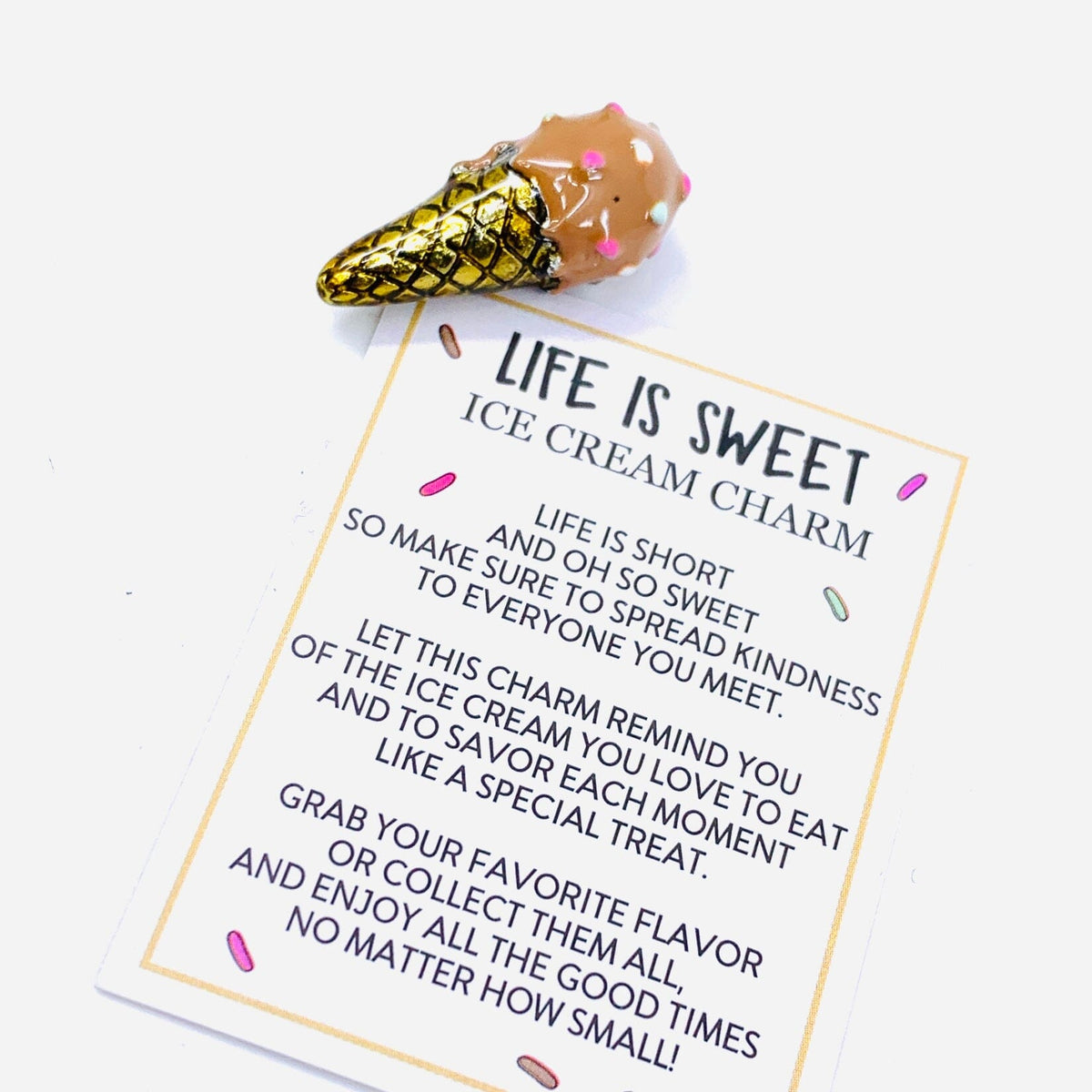 Life is Sweet Charm - PT162 Miniature GANZ Chocolate 