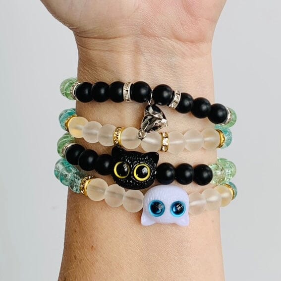 Cat Couples Magnetic Bracelet Set Jewelry Nihao 