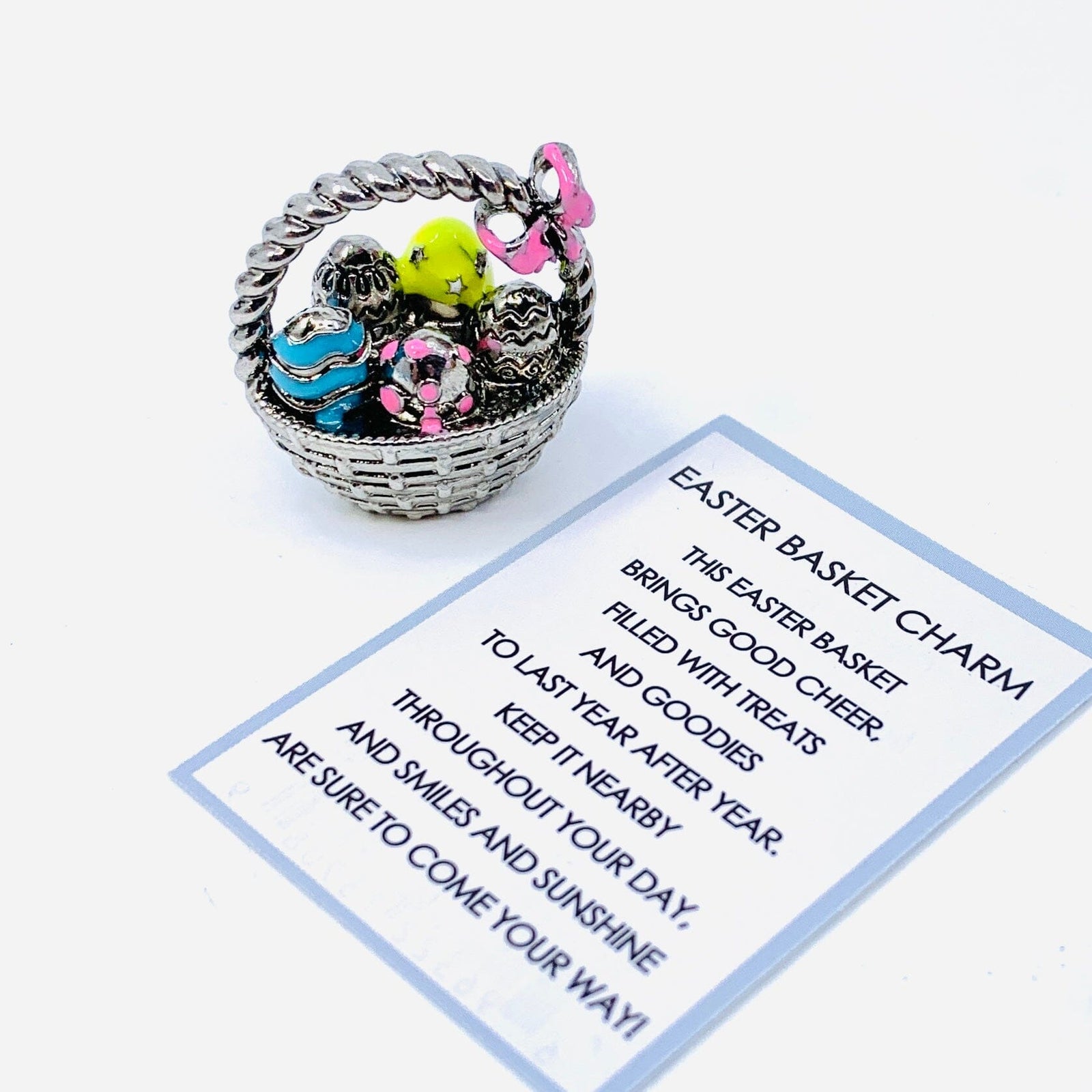 The Easter Basket Charm - PT 41 Miniature GANZ 