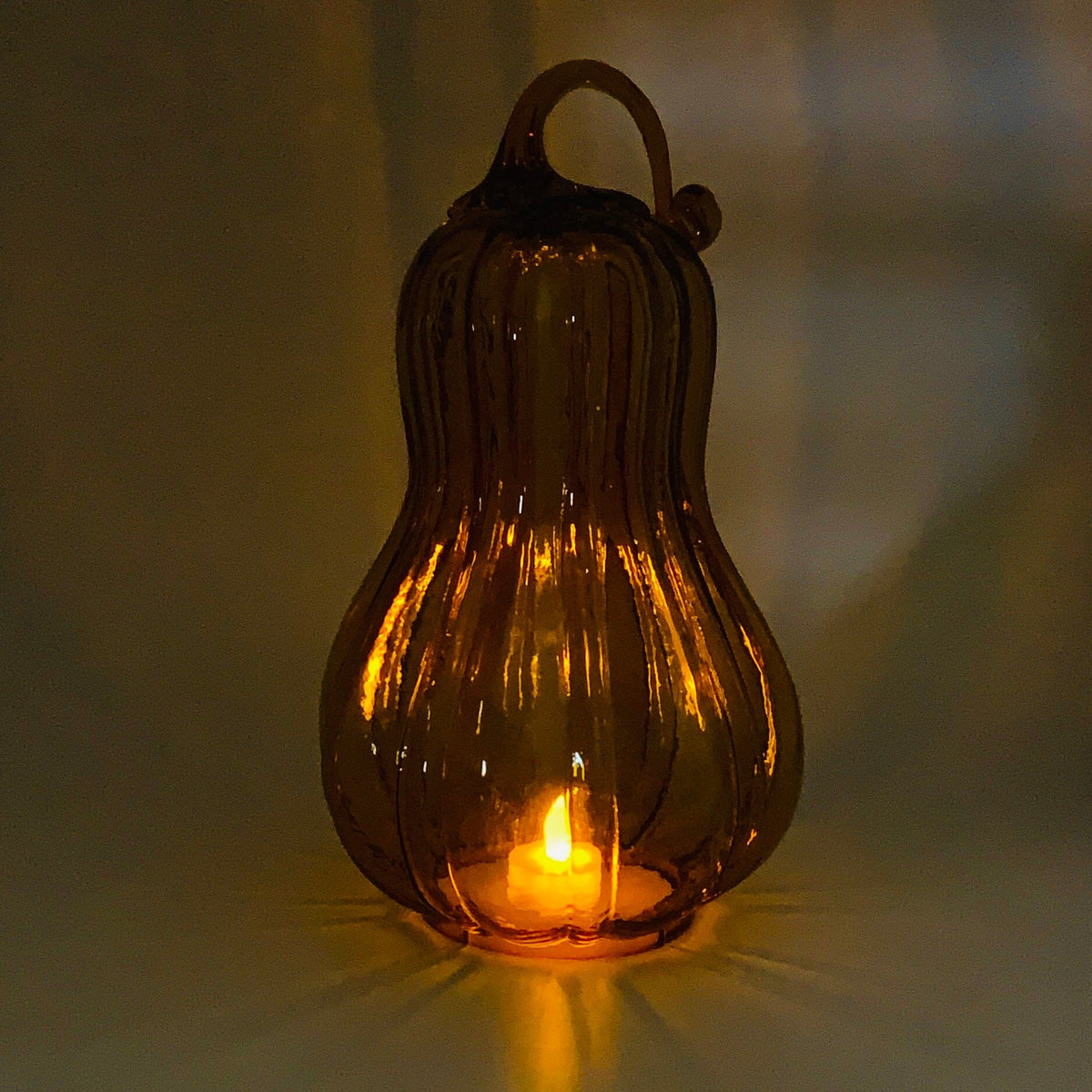 Glass Gourd Dome - Harvest India House Brass 