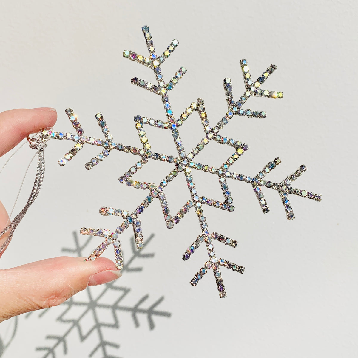 Snowflake Rhinestone Ornament 8