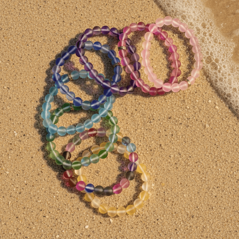 Mermaid Glass Bead Bracelets Jewelry - 
