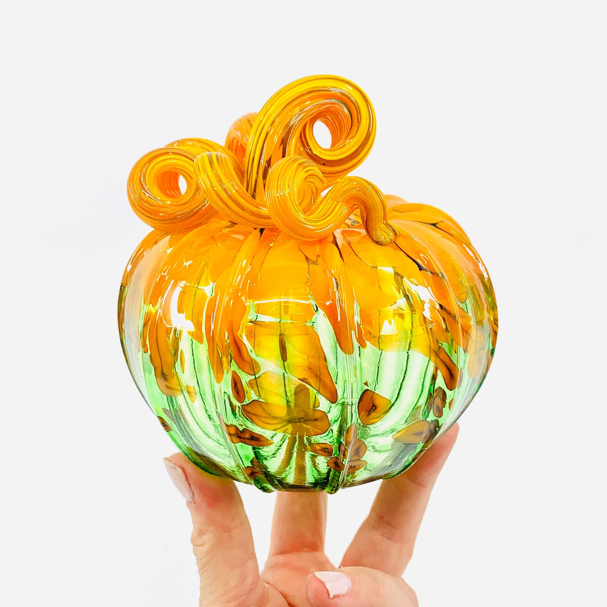 Daily Pumpkin 3763 Squat Gabby Luke Adams Glass Blowing Studio 