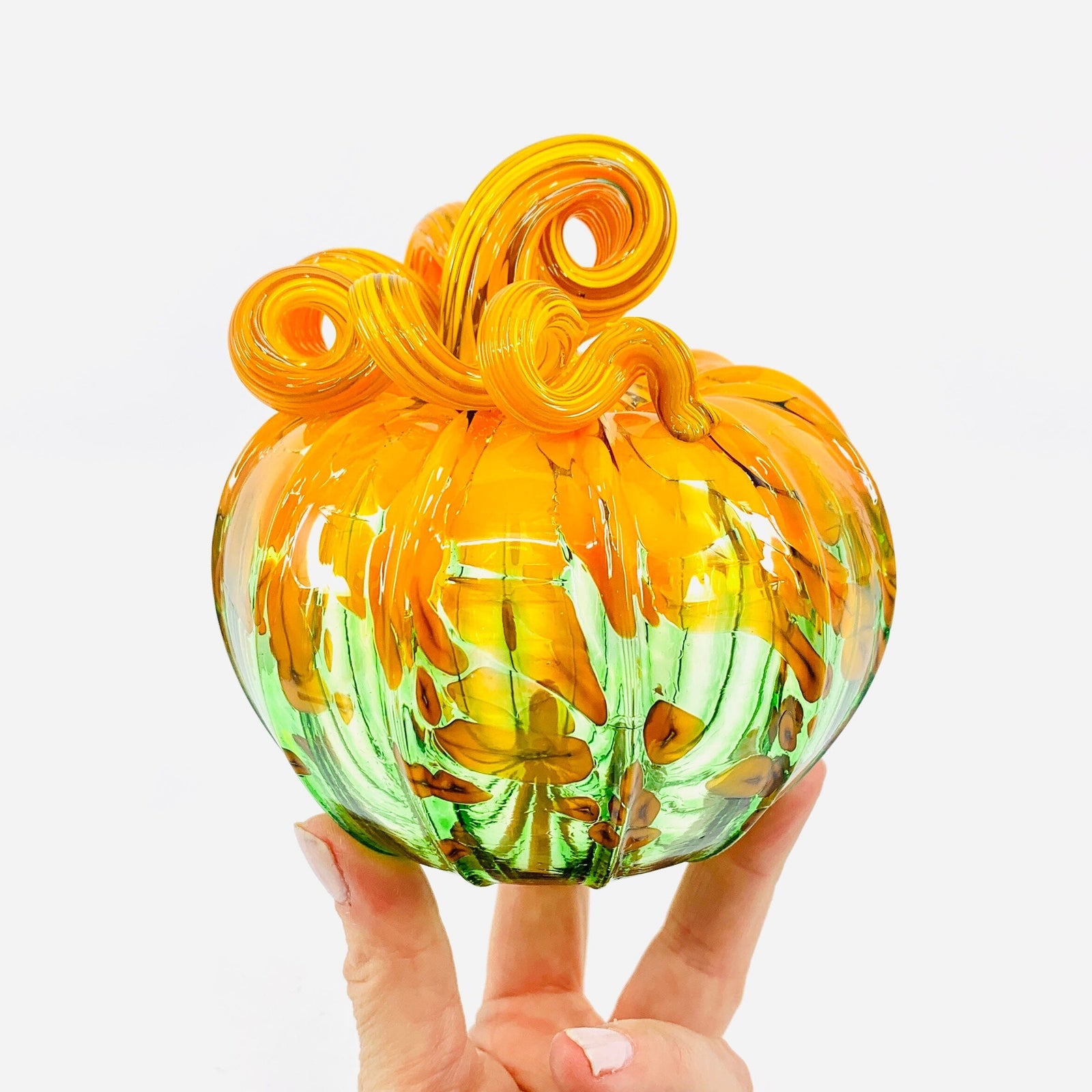 Daily Pumpkin 3763 Squat Gabby Luke Adams Glass Blowing Studio 