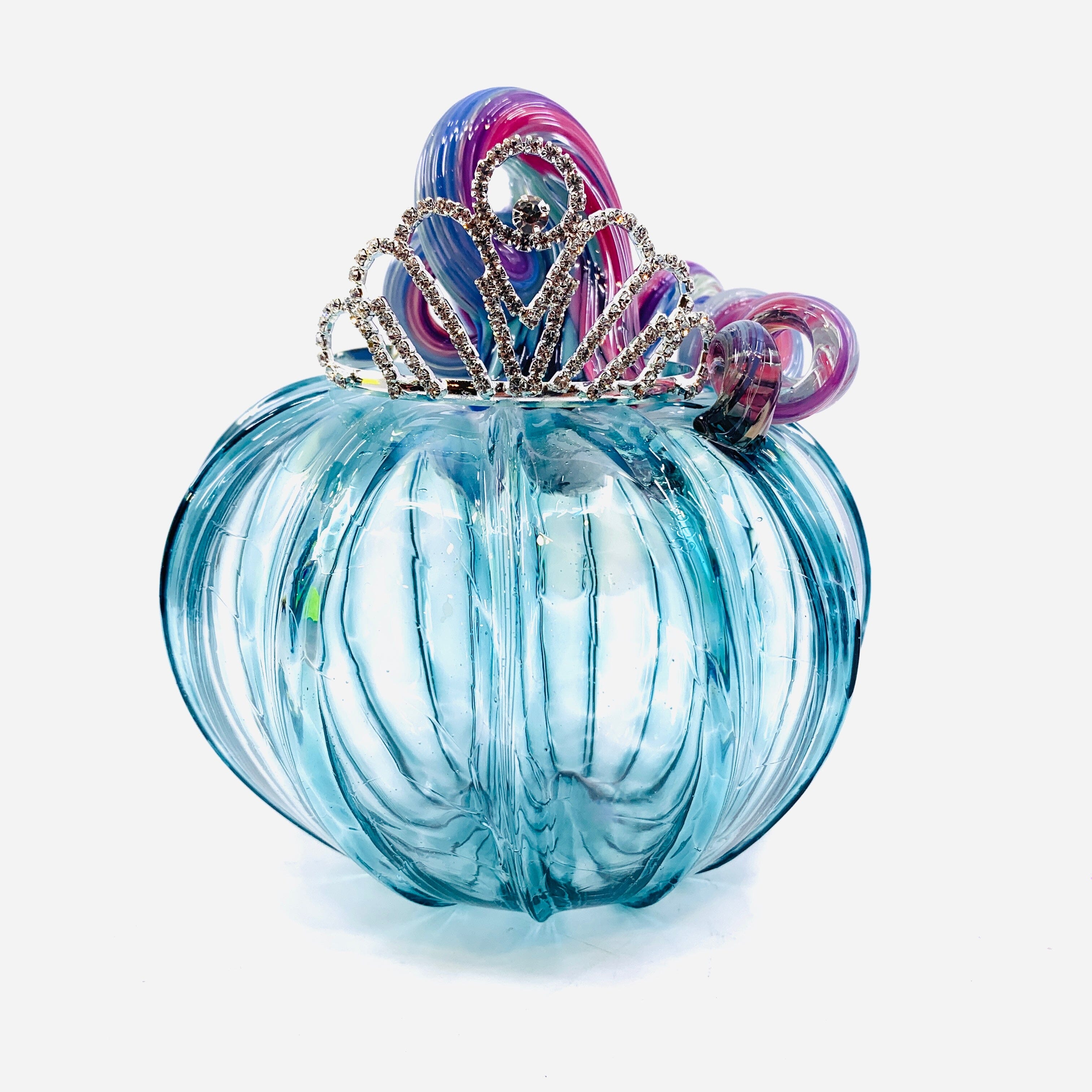 Pageant Winner Pumpkin 688 Squat - Luke Adams Glass Blowing Studio