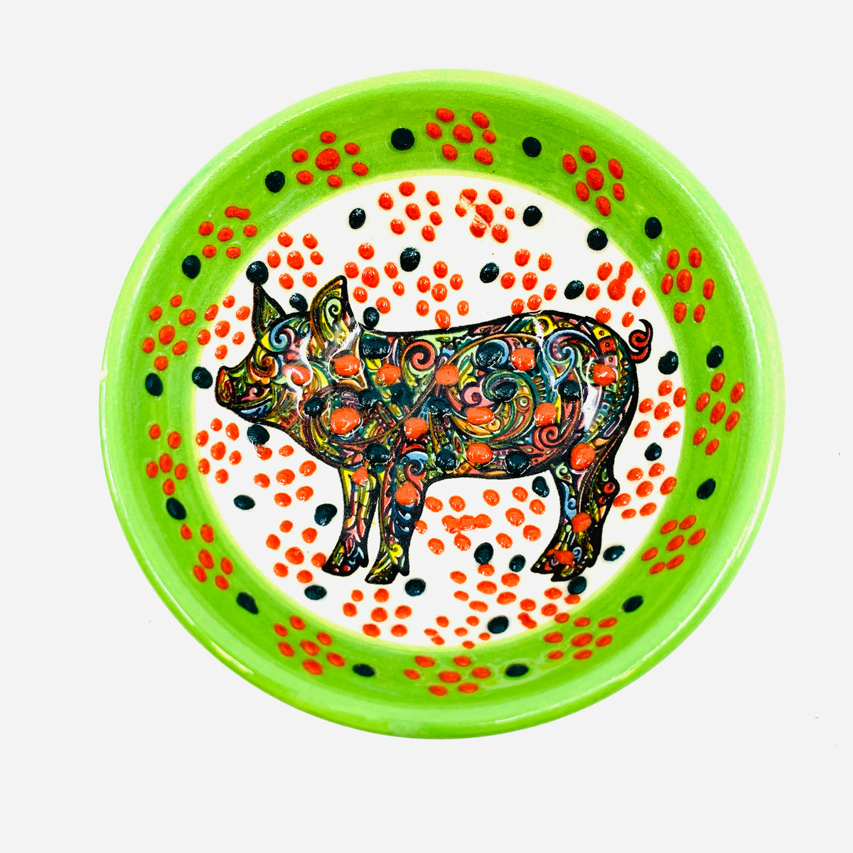 Handmade Turkish Bowl with Pig Design 181