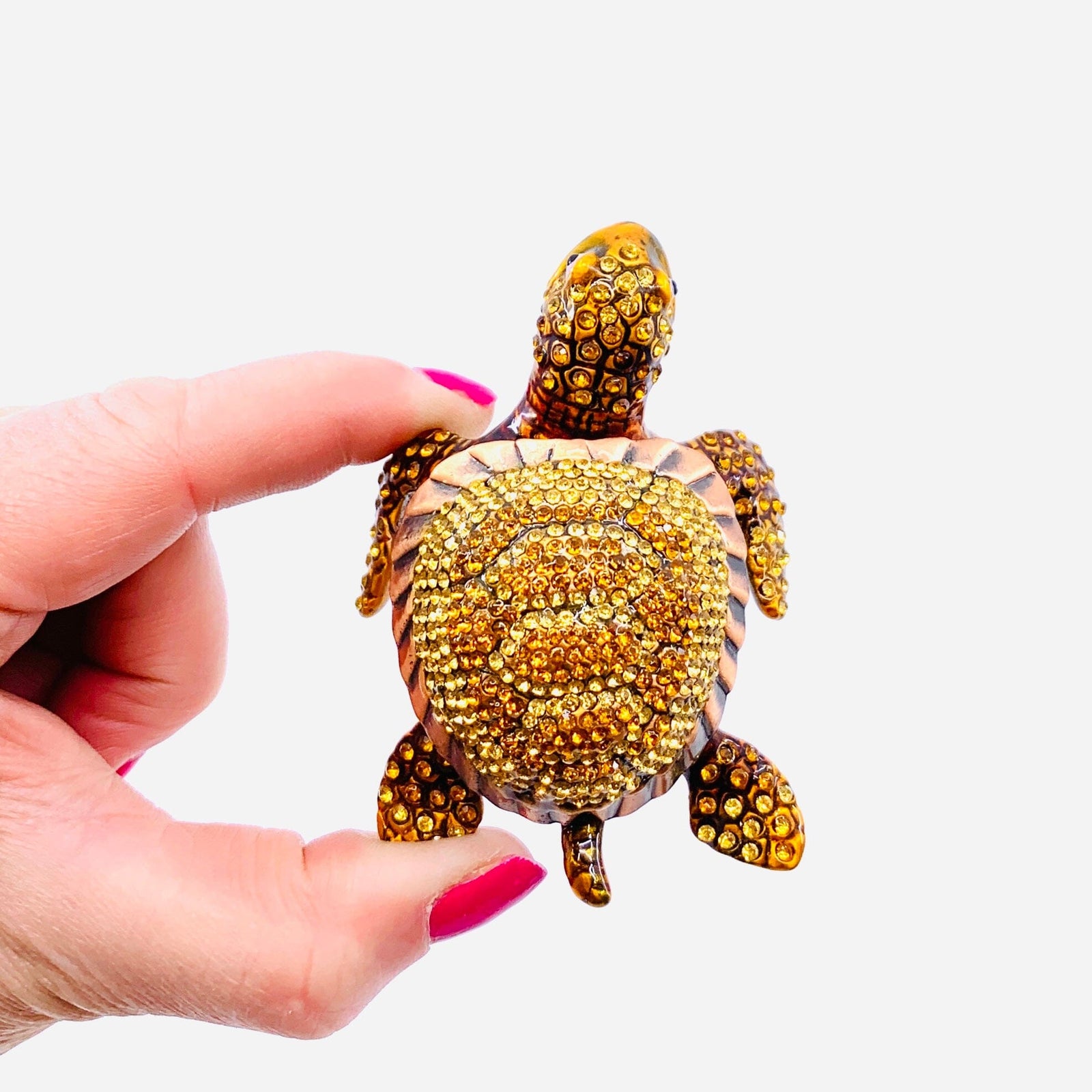 Bejeweled Enamel Trinket Box 15, Sparkle Decor Kubla Craft 