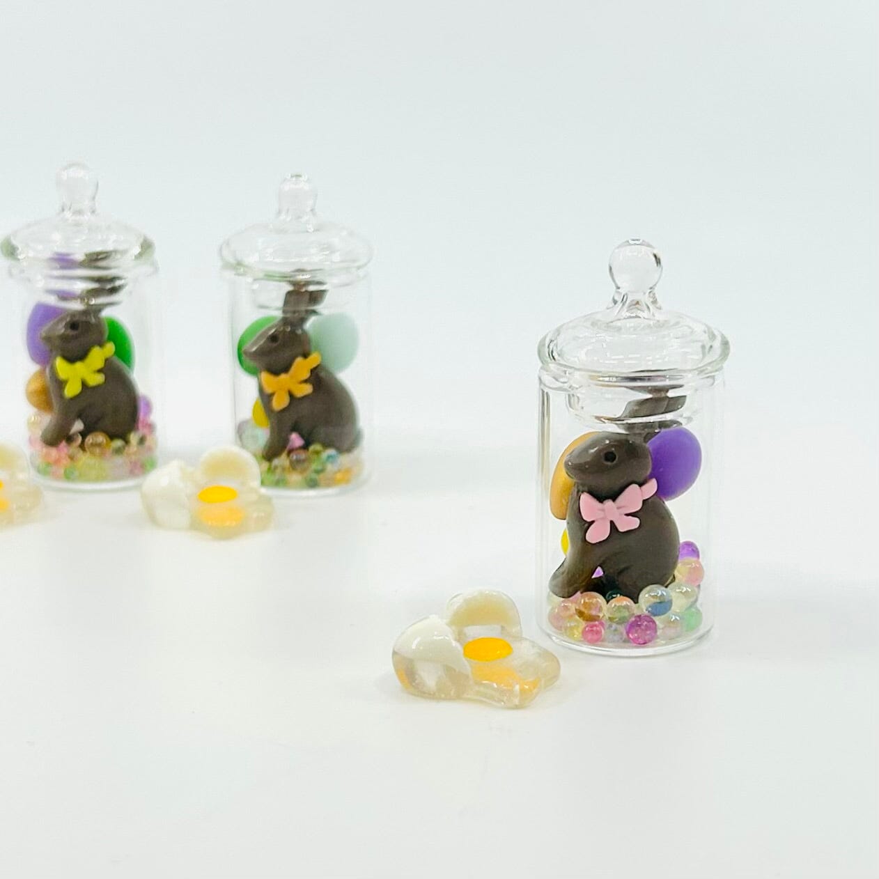 Chocolate Bunny Jar Miniature - 