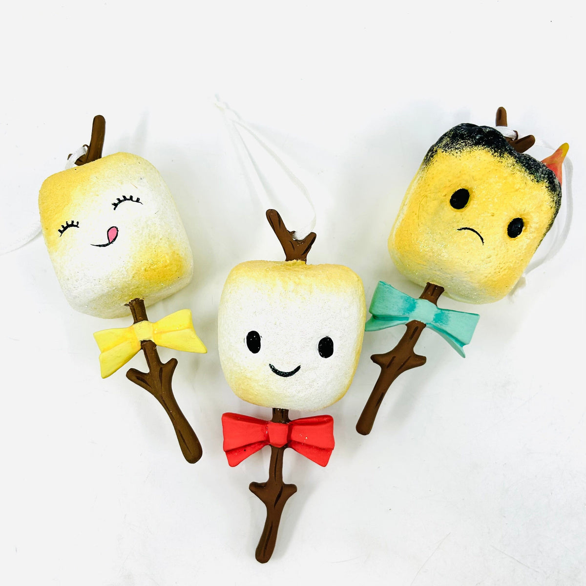 Roasted Marshmallow Ornament Trio Ornament One Hundred 80 Degrees 