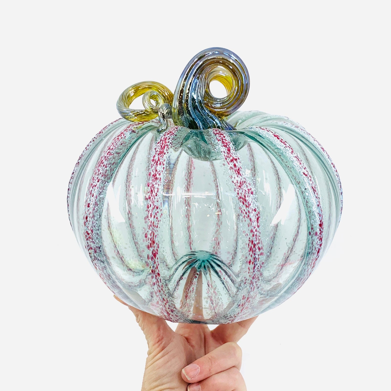 Daily Pumpkin 2714 “Reclaimed Glass” Sweetheart Large Gabby Luke Adams Glass Blowing Studio 