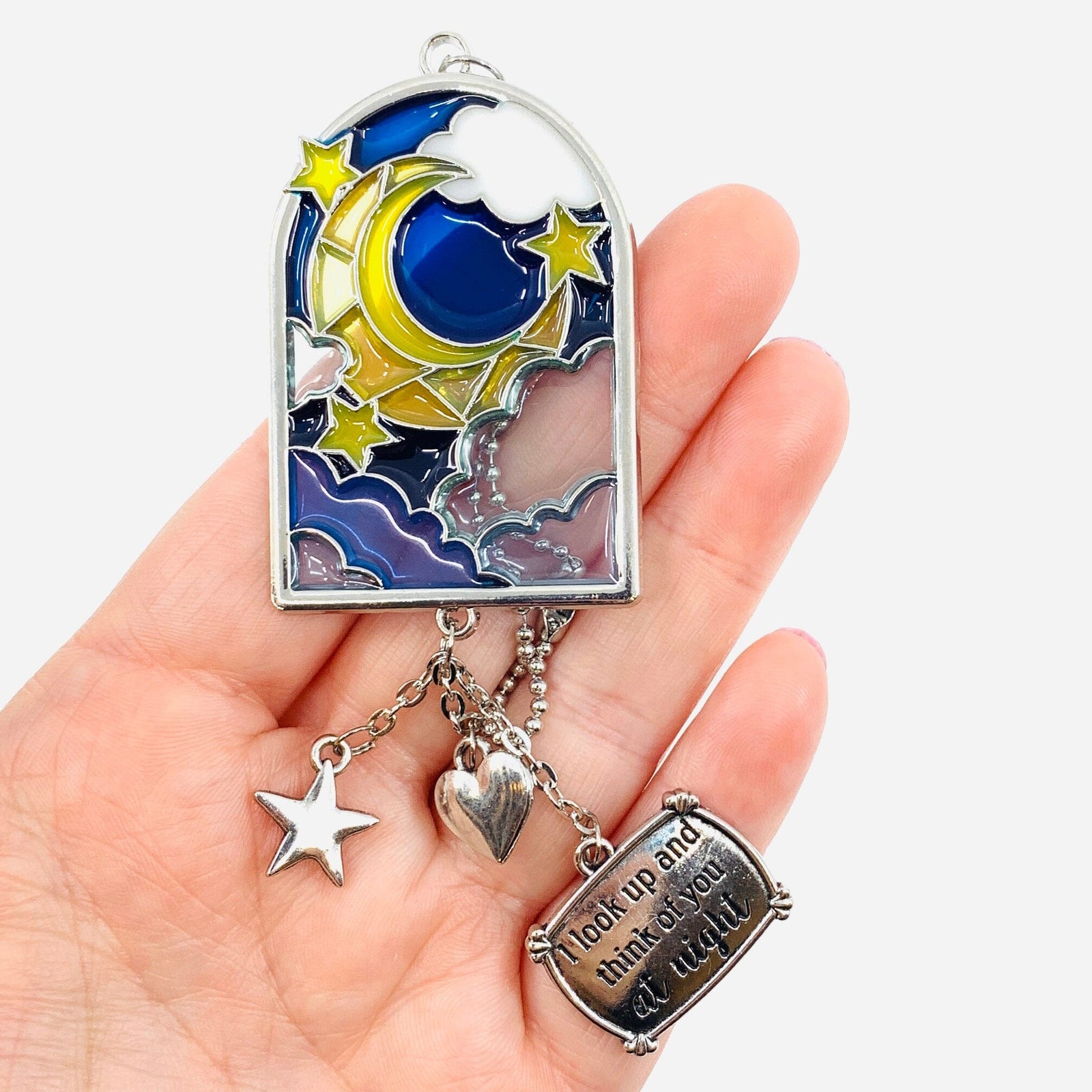 Night-Time Enamel Car Charm Ornament GANZ 