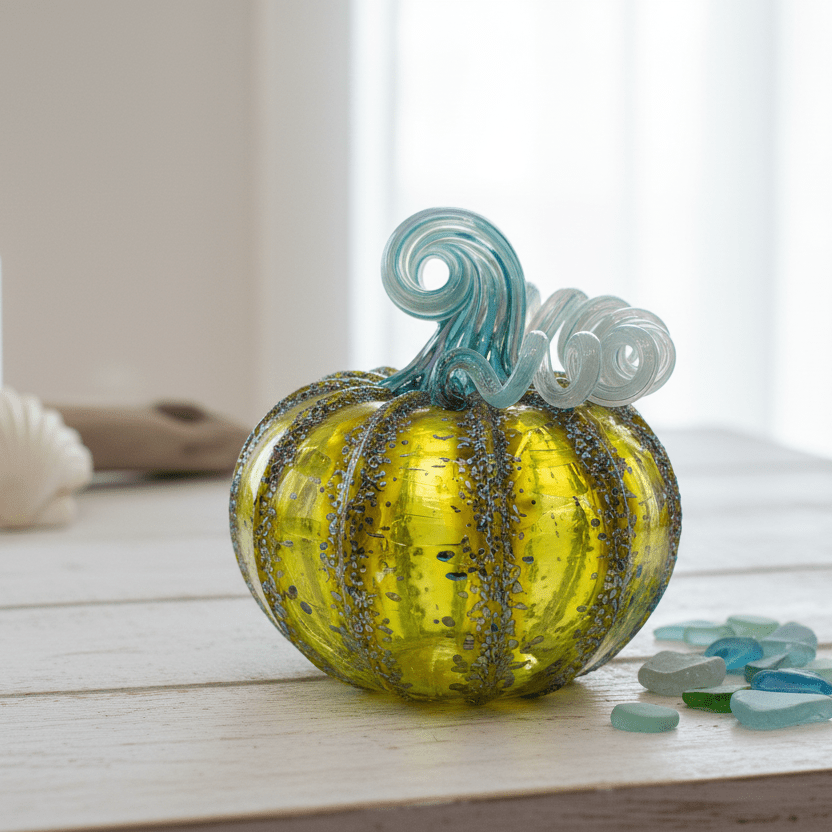 Daily Pumpkin 3455 Squat Gabby Luke Adams Glass Blowing Studio 