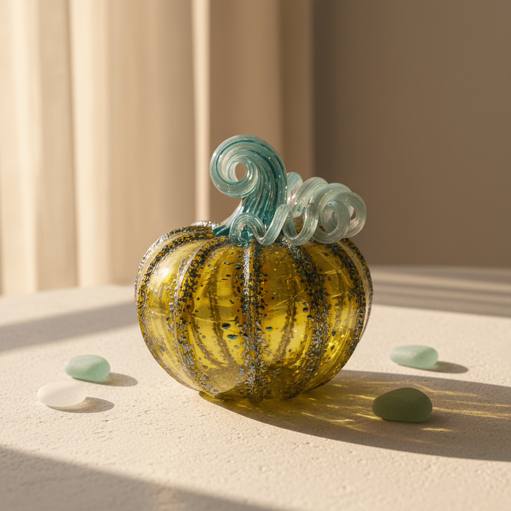 Daily Pumpkin 3455 Squat Gabby Luke Adams Glass Blowing Studio 