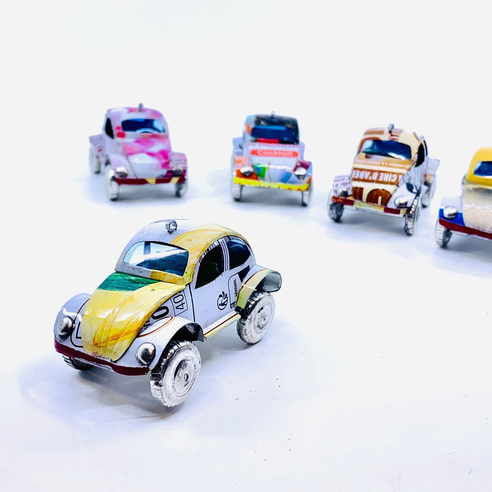 Recycled Tin VW Bug Miniature East Africa Co. 