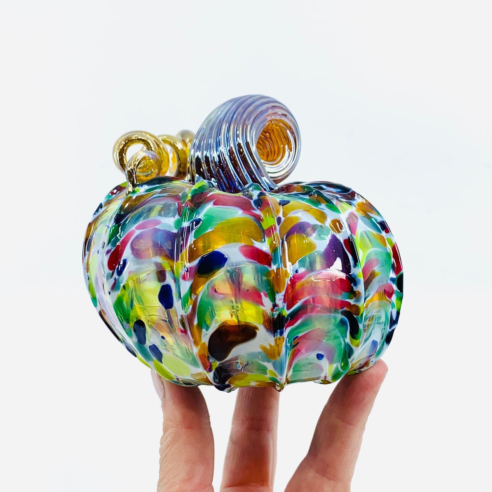 Daily Pumpkin 890 “Oops” Squat Gabby Luke Adams Glass Blowing Studio 