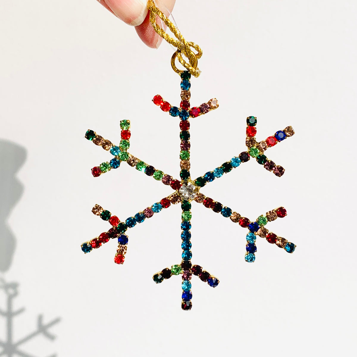 Snowflake Rhinestone Ornament 3