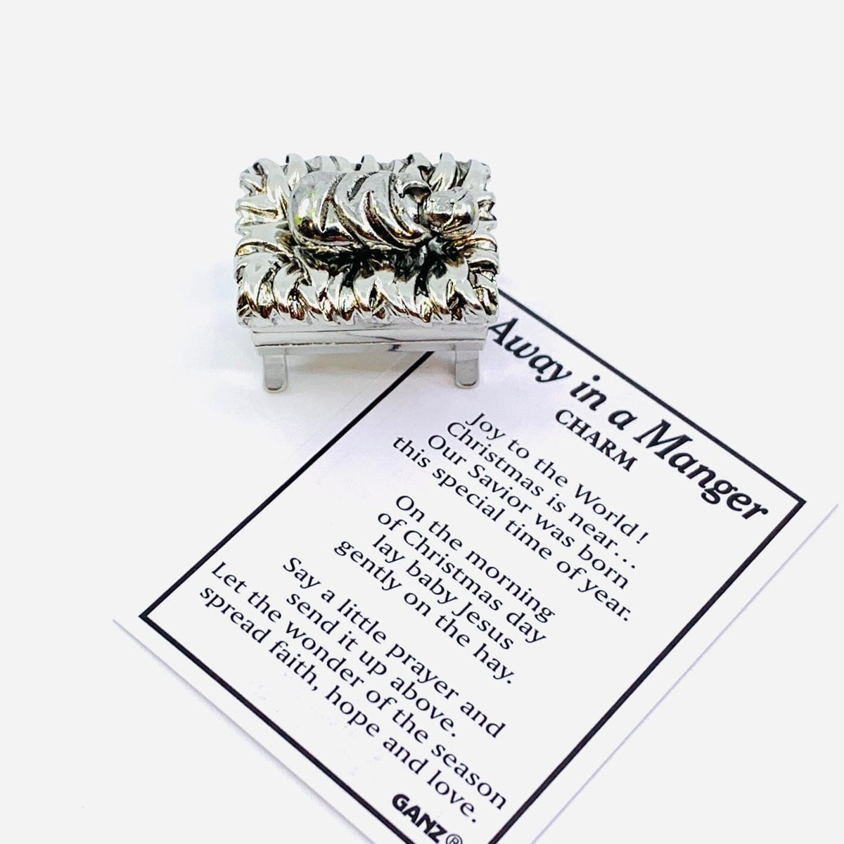 Away in a Manger Charm - PT 119 GANZ 